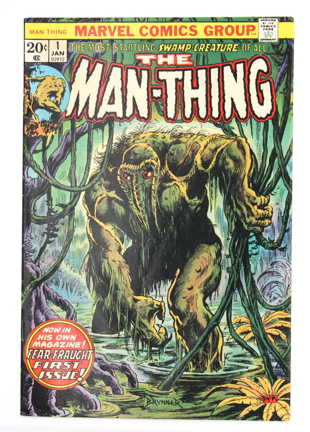 Man-Thing #1 Marvel Comics 1974 VF- Howard Duck GODS MCU KEY Bronze Horror