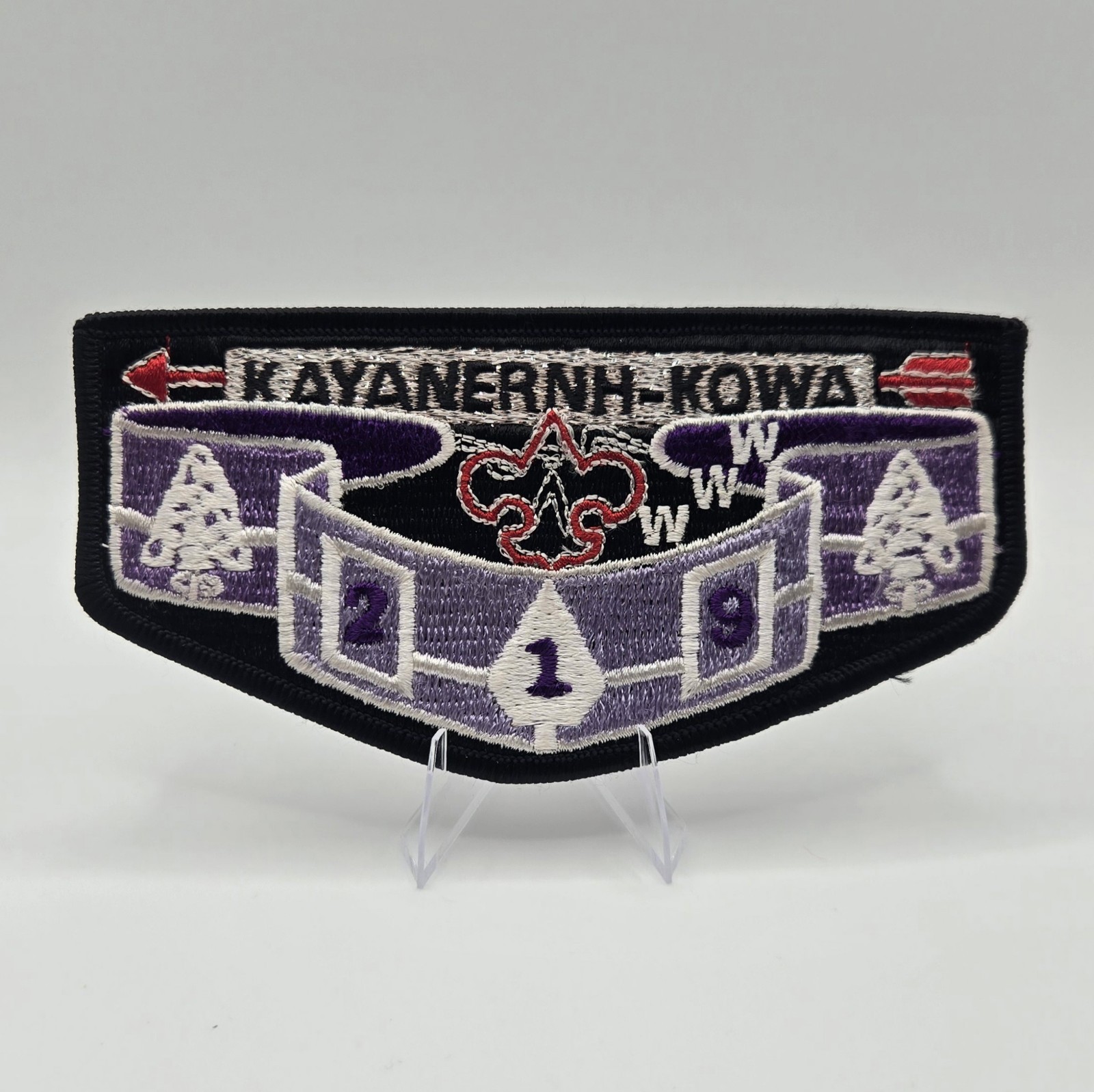 Kayanernh-Kowa OA Lodge 219 Hiawatha Seaway Council NY Flap Patch BLK Bdr Kayanernh-Kowa OA Lodge 219 Hiawatha Seaway Council NY Flap Patch BLK Bdr
