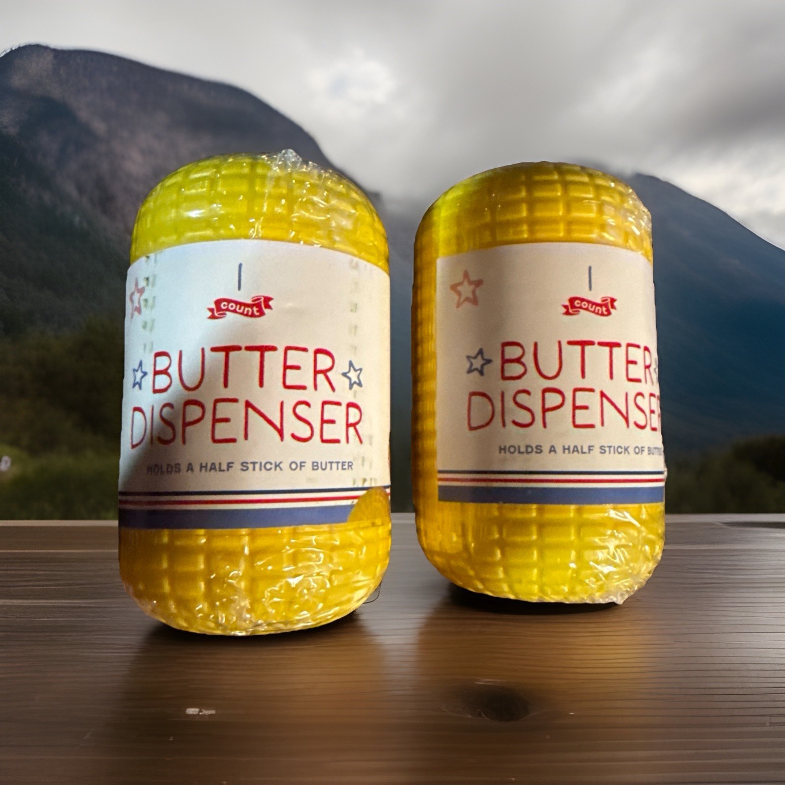2 Butter Dispenser, Corn On The Cob, Condiment Dispenser for 1/2 Stick Of Butter