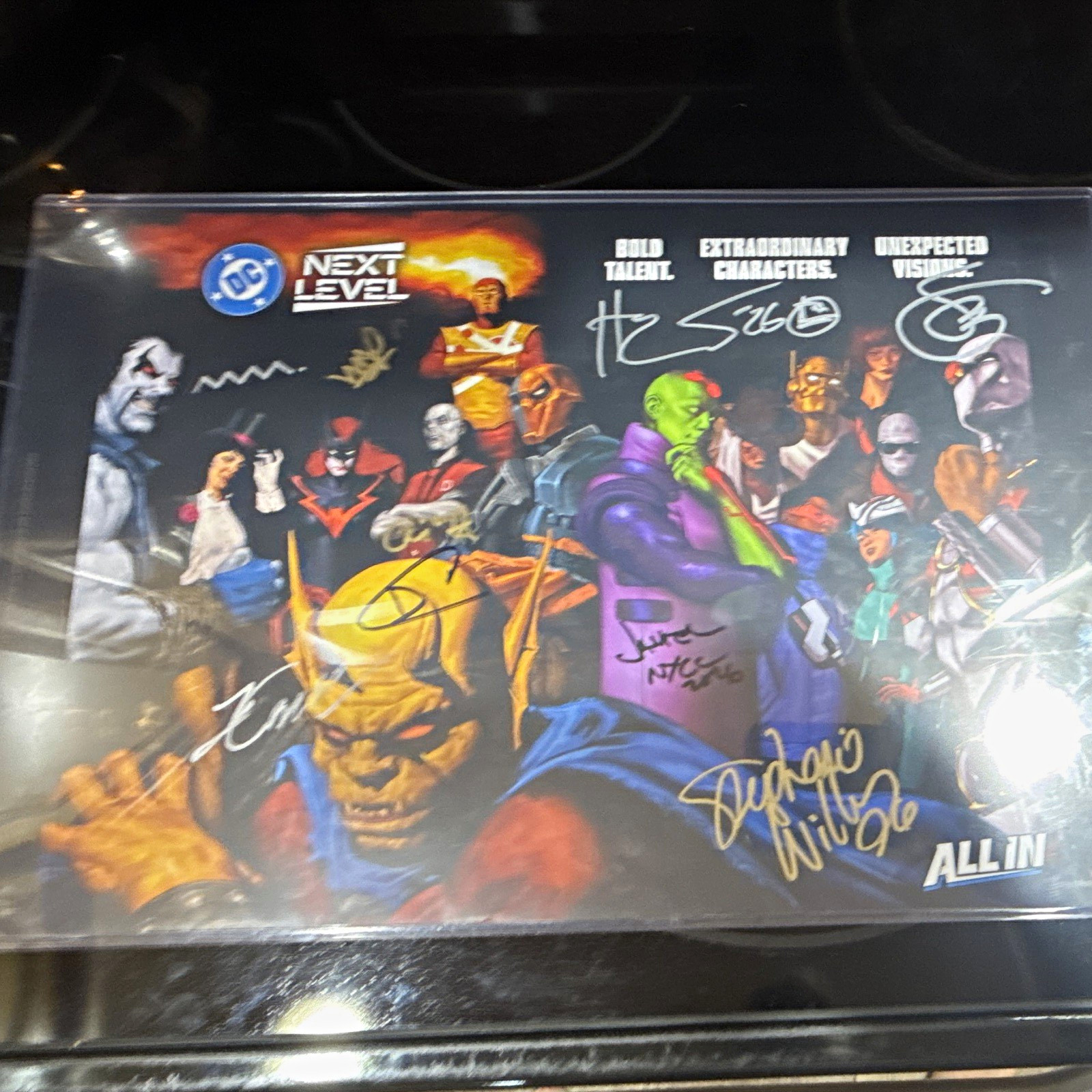 DC Comics Next Level Signed Poster - DC 9x signed (Scott Snyder, Deniz Camp)