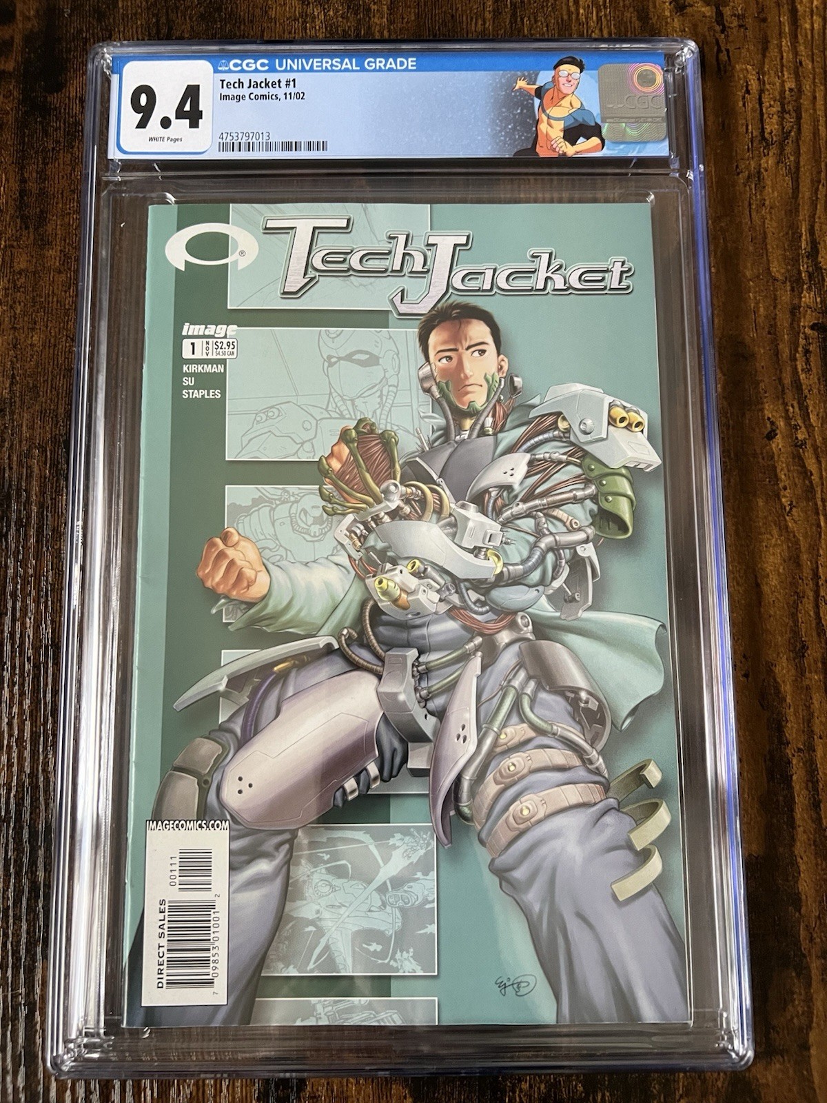 Tech Jacket #1 CGC 9.4-1ST INVINCIBLE 6 Pg Preview/Robert Kirkman & Cory Walker