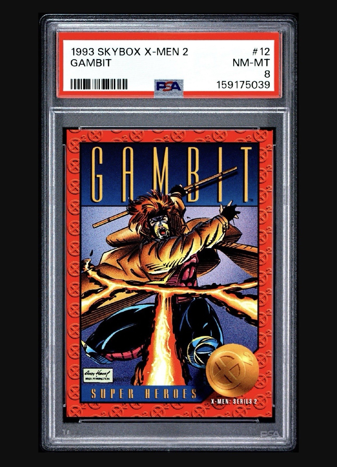 1993 SkyBox X-Men 2 #12 Gambit PSA 8 NM-MT Non-Sport Trading Card 1993 SkyBox X-Men 2 #12 Gambit PSA 8 NM-MT Non-Sport Trading Card