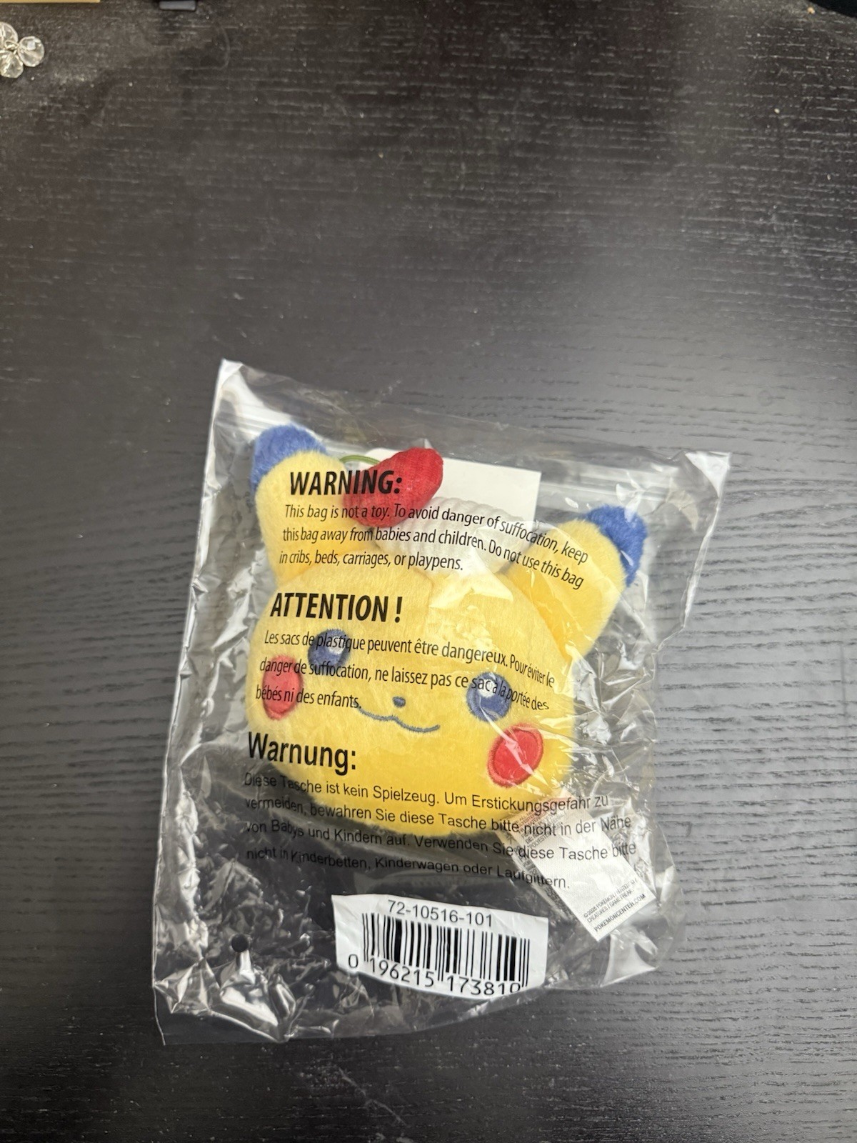 Pokemon Center Pikachu Sweetheart Diner Plush Hand Mirror w/ Tag - New, Unopened