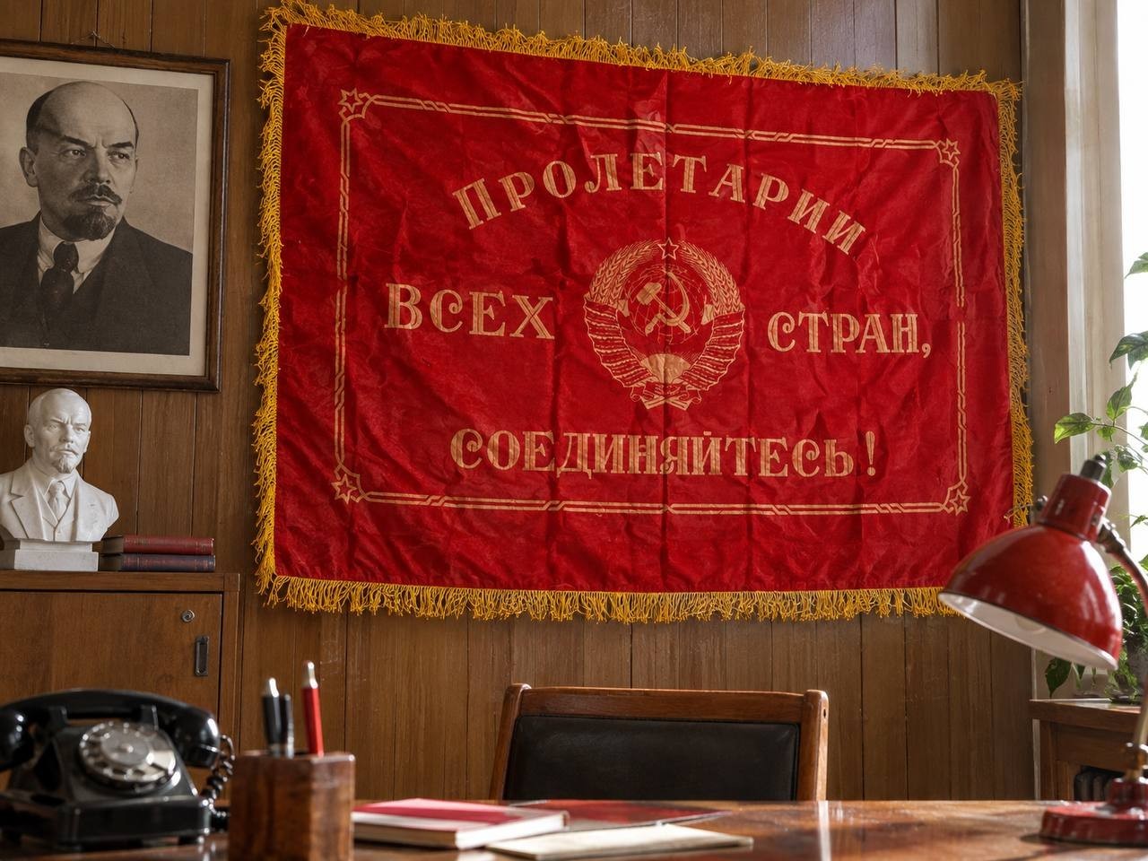 Vintage sovet silk flag/ authentic USSR baner.