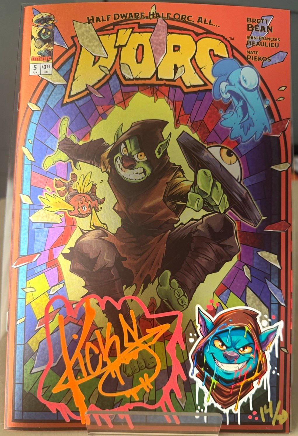 SIGNED/REMARKED DORC #5 by KICKSTRADOMIS LTD 14/20 W/ Top Loader included SIGNED/REMARKED DORC #5 by KICKSTRADOMIS LTD 14/20 W/ Top Loader included
