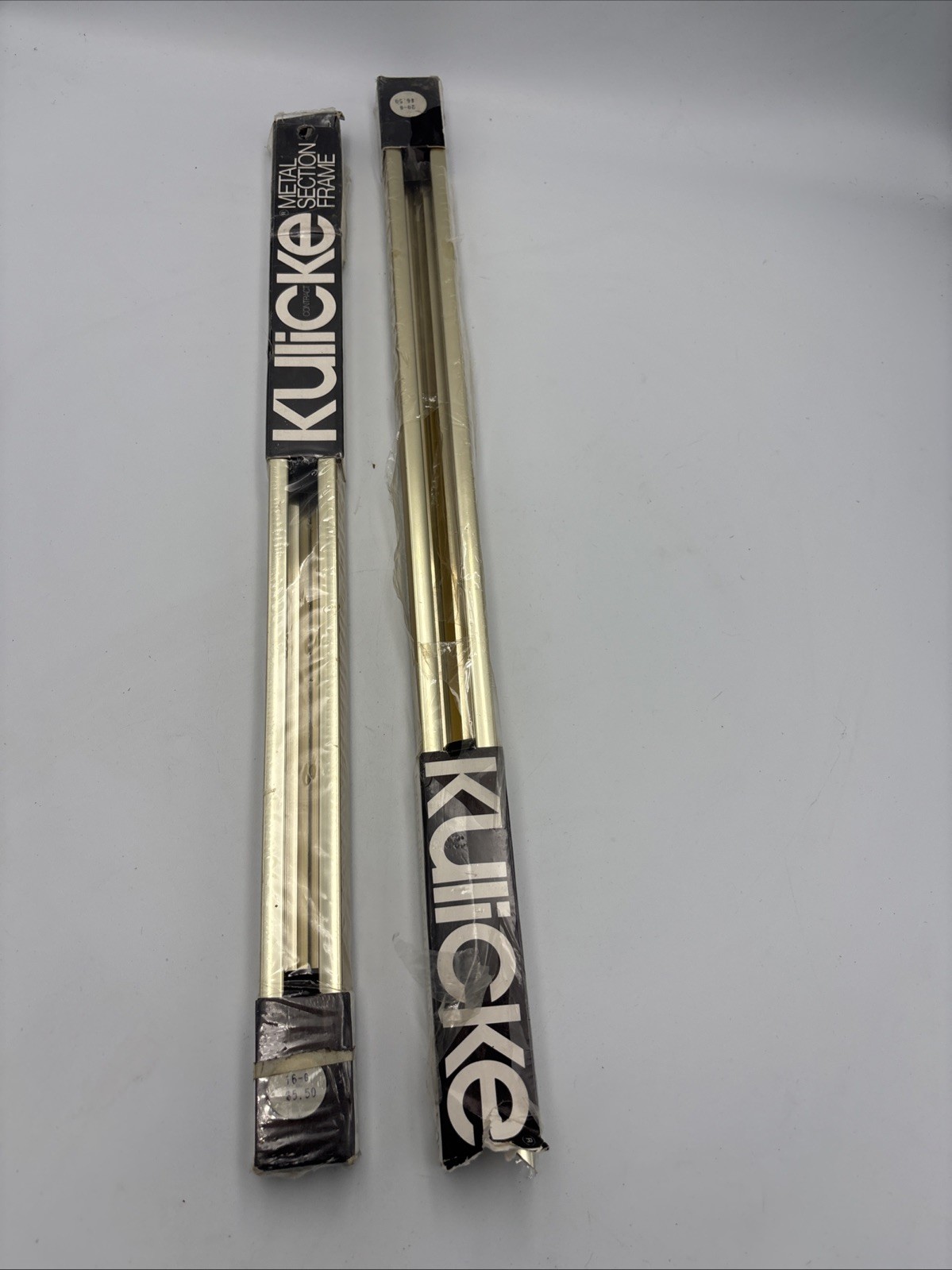 Vintage Kulicke Metal Section Frame Gold Aluminum 16\