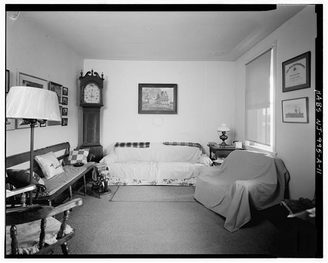 Photo:Millville NJ Amaziah Burcham Farm Parlor Interior 1900s HABS