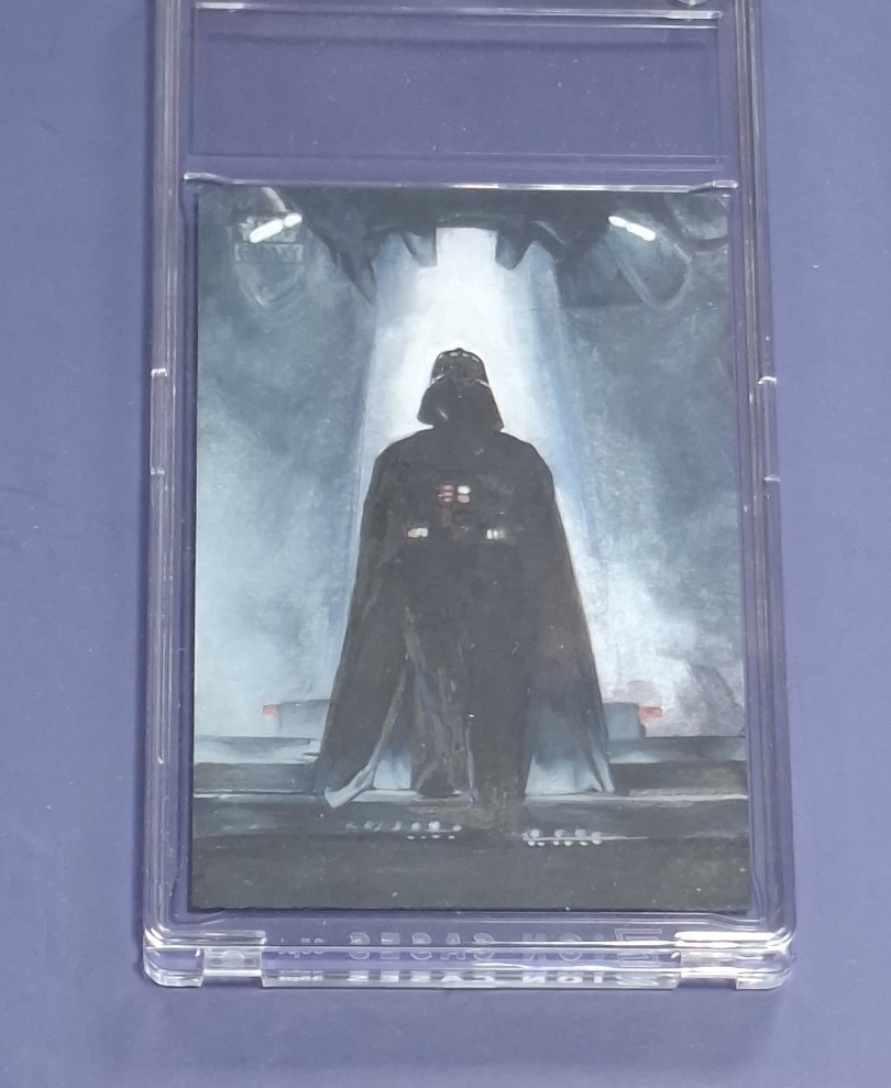 2024 Topps Star Wars Galaxy Darth Vader Sketch Card  by Artist Kursat Cetiner