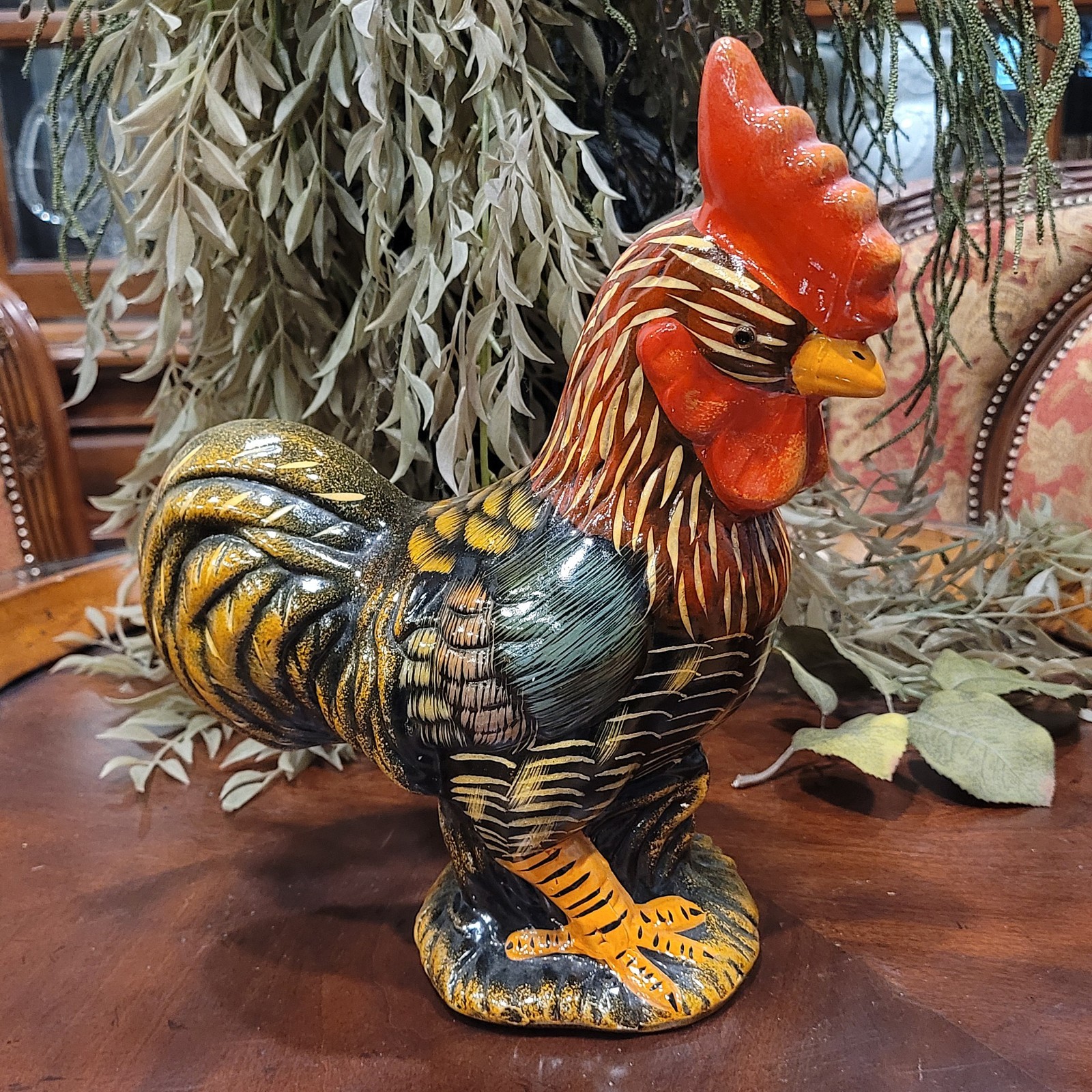 Vintage Dept 56 Ceramic Rooster 10\