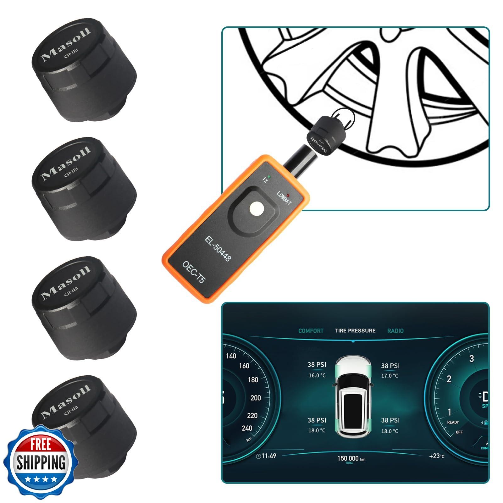 Masoll TPMS Sensor for GM Chevy Chevrolet Silverado Buick Cadillac GMC, Gen 2 Masoll TPMS Sensor for GM Chevy Chevrolet Silverado Buick Cadillac GMC, Gen 2