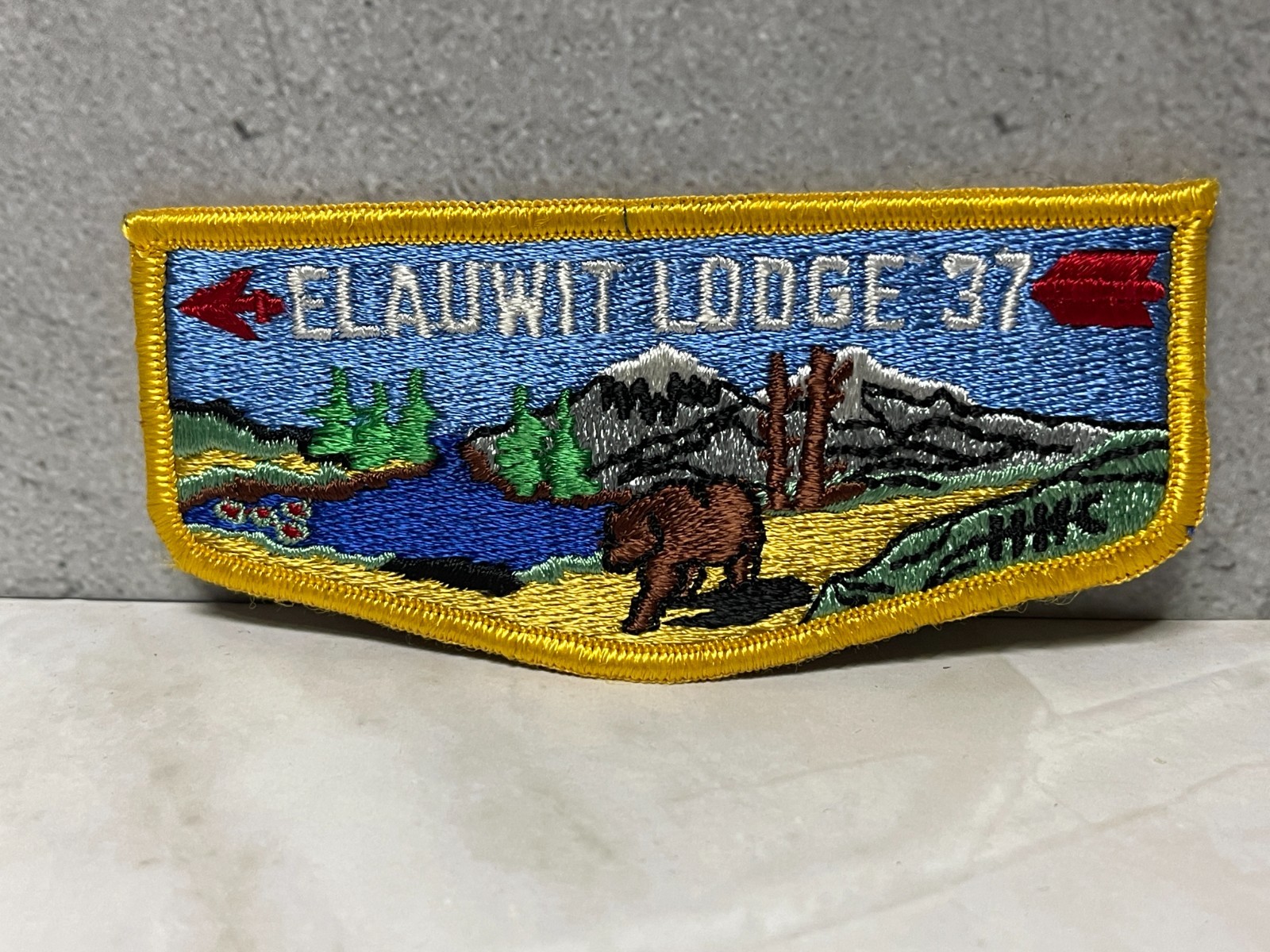 BSA Order of the Arrow OA Lodge Flap Patch - Elauwit Lodge 37 BSA Order of the Arrow OA Lodge Flap Patch - Elauwit Lodge 37