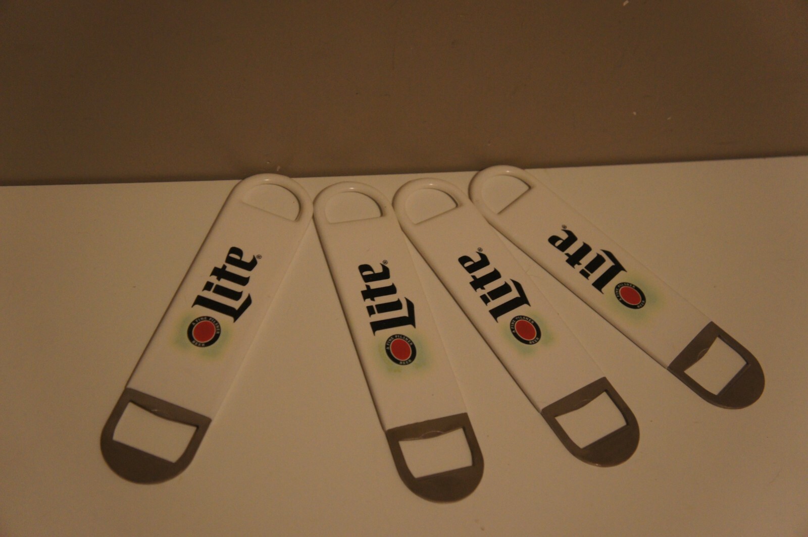 4 Miller Lite Logo Beer Bottle Bartender Speed Bar Opener Rubber Grip Tools