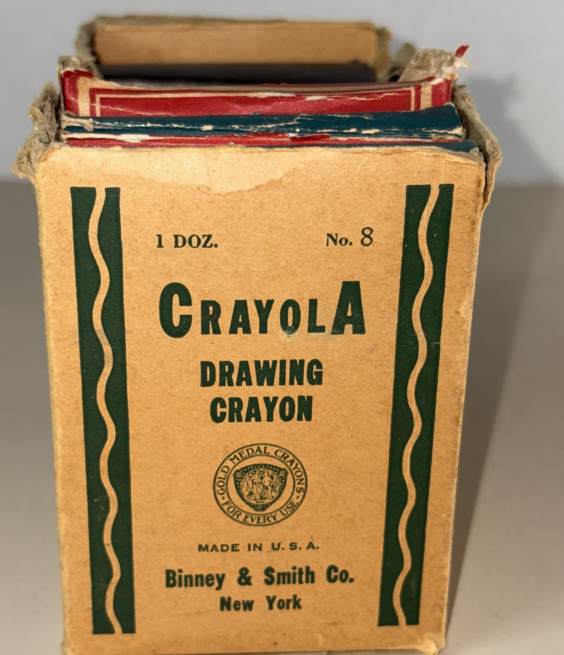 Vtg Schoolhouse Art Lot Crayola Gold Medal Colorit Sandusky Onward Chalk Crayons