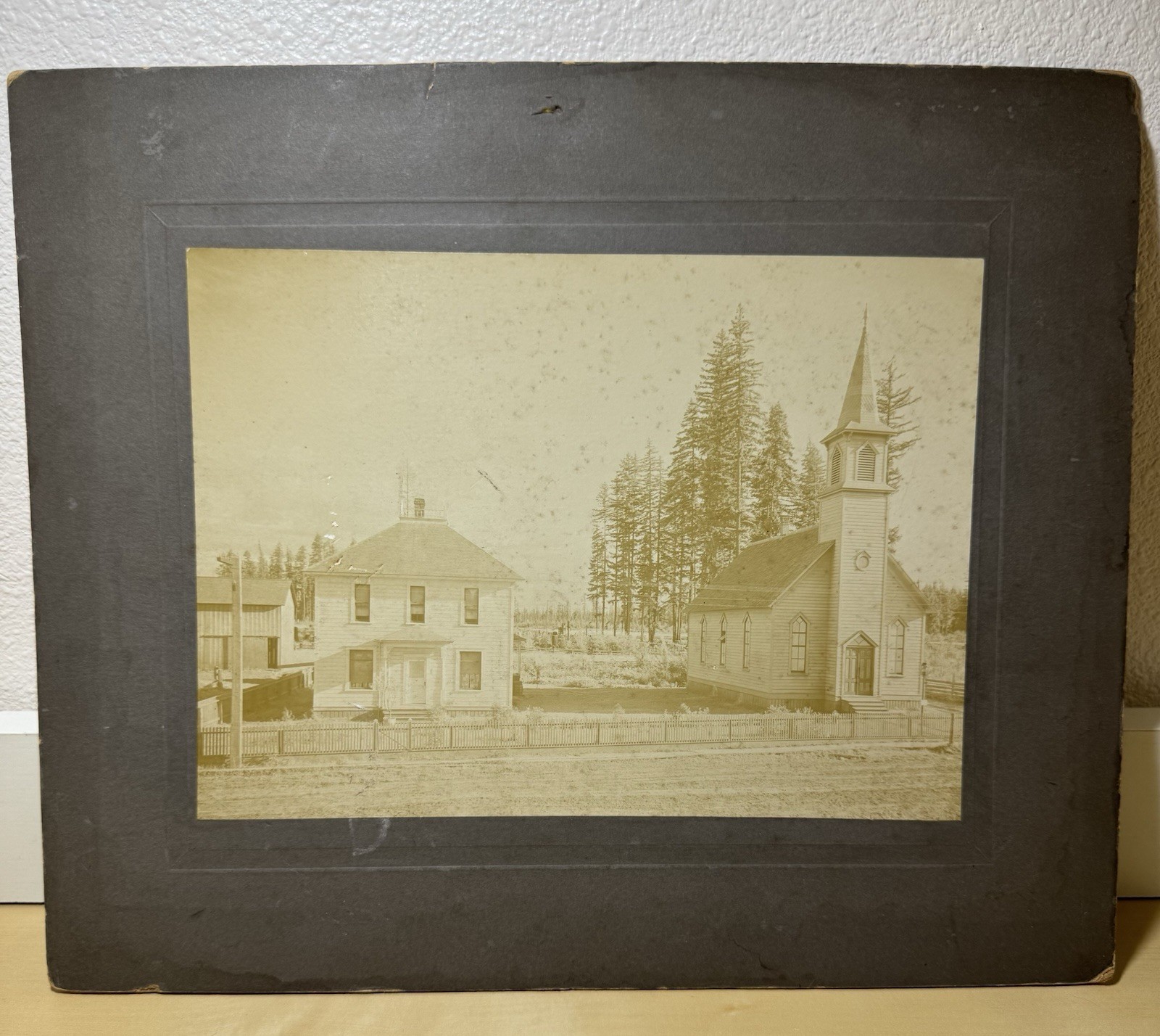 Vintage 10x12 Cabinet Card Photo Canby Evangelical Church Canby OR Photograph Vintage 10x12 Cabinet Card Photo Canby Evangelical Church Canby OR Photograph