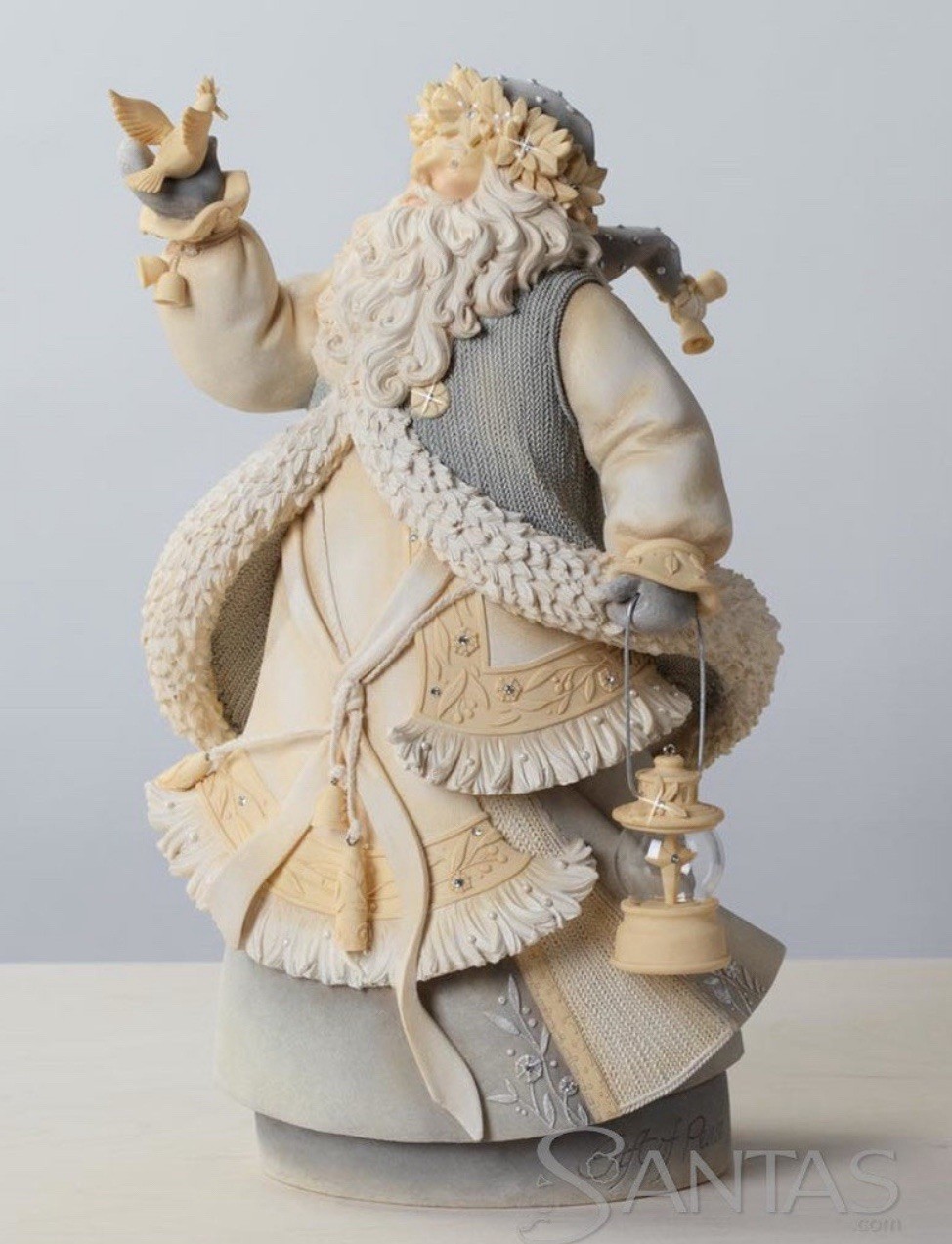 NEW Enesco Foundations Masterpiece Santa Claus Figure 4026889 Gift Of Peace 12.5