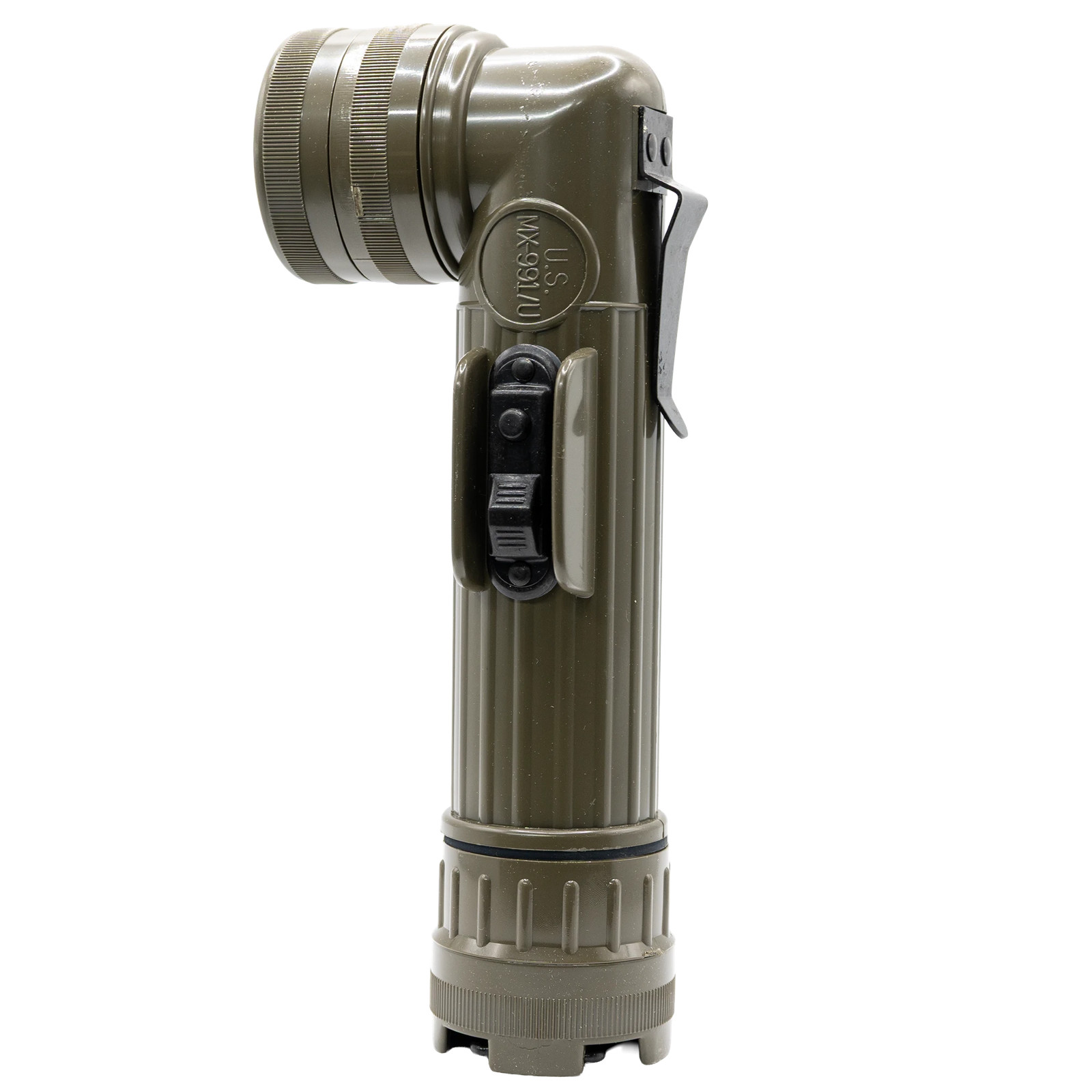 Fulton MX-991/U USGI Angle Head Flashlight US Military GI Issue D-Cell Fulton MX-991/U USGI Angle Head Flashlight US Military GI Issue D-Cell