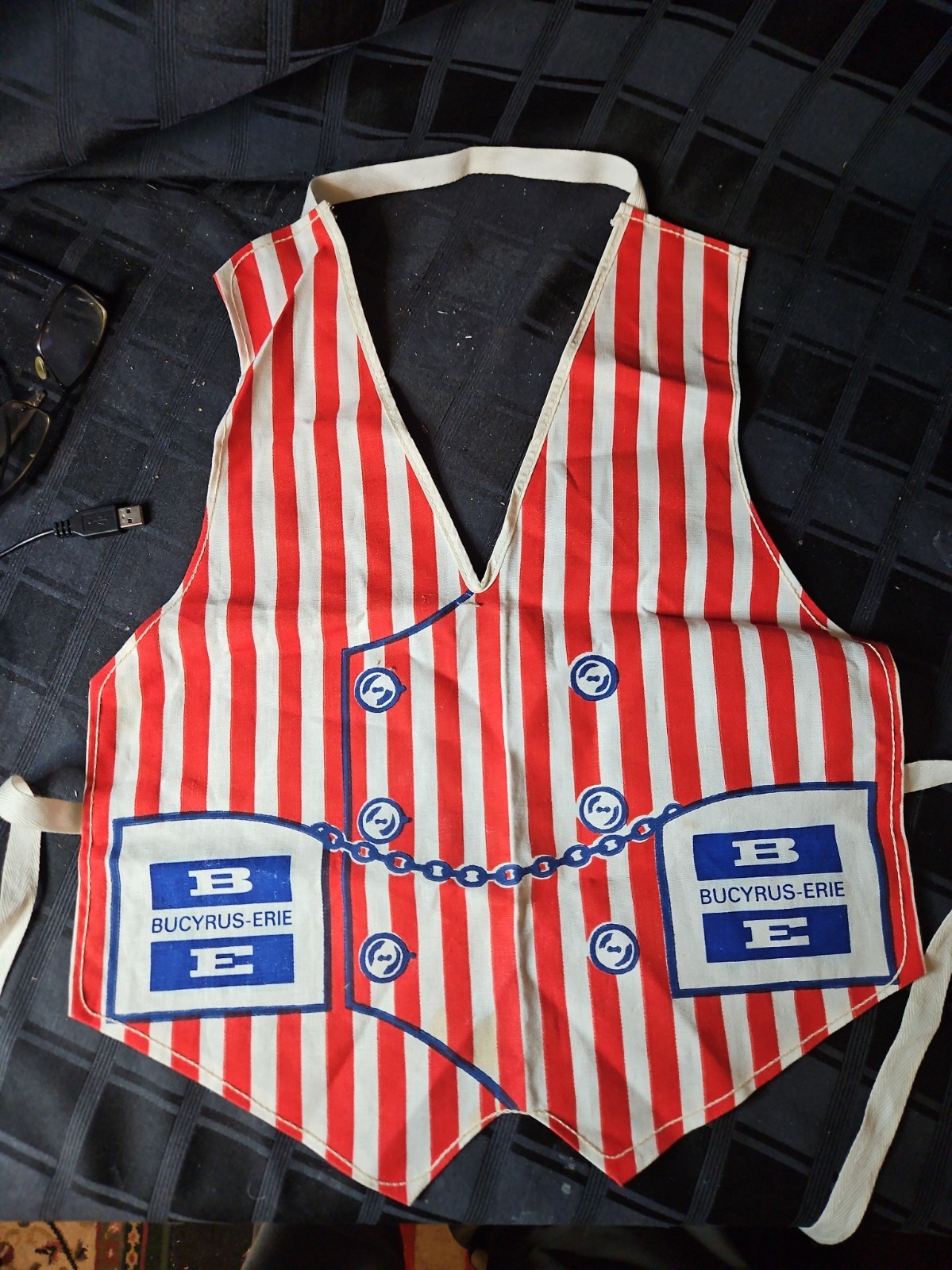 Vintage Bucyrus Erie Bib Or Smock Kids Size