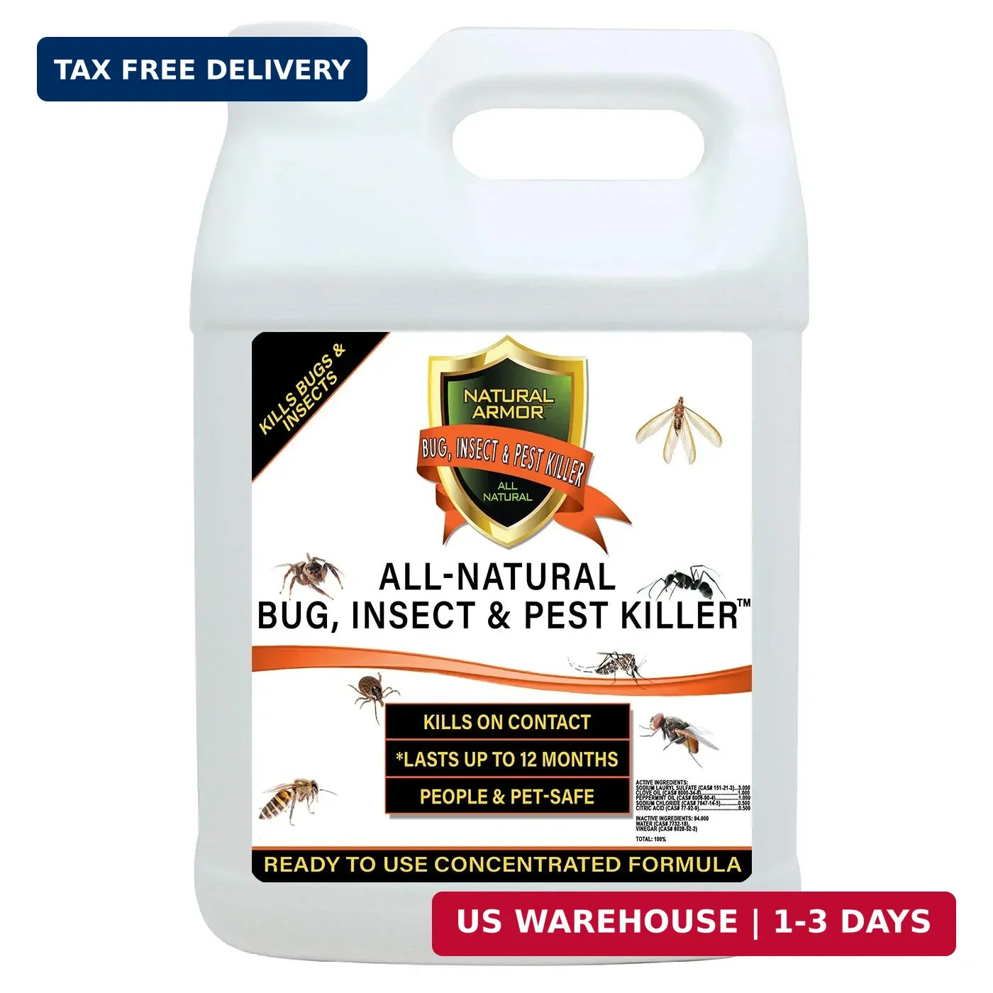 Natural Bug, Insect & Pest Killer & Control Including Fleas, Ticks, Ants, Spider Natural Bug, Insect & Pest Killer & Control Including Fleas, Ticks, Ants, Spider