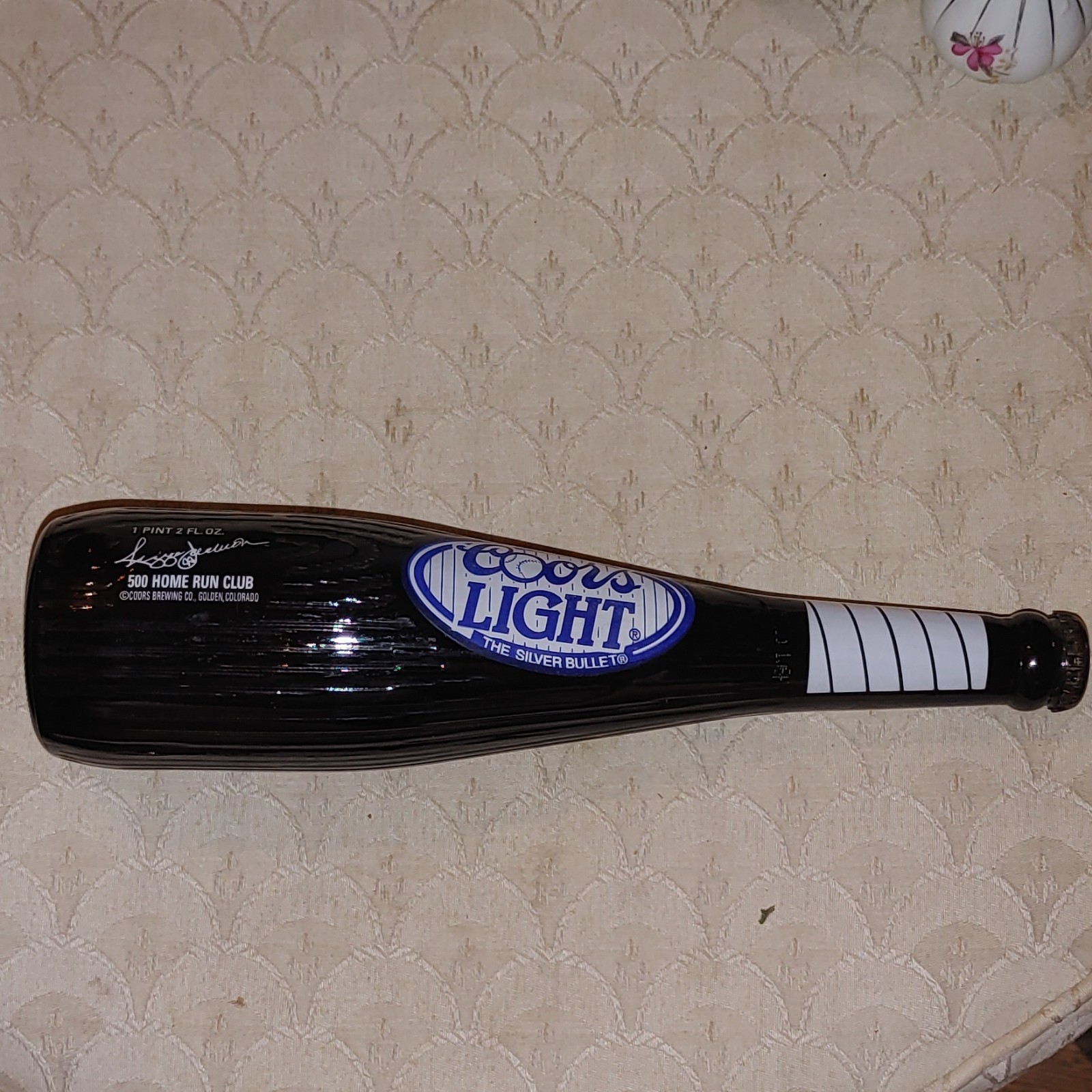 Vintage Limited Edition Coors Light Baseball Bat Shaped Beer Bottle 