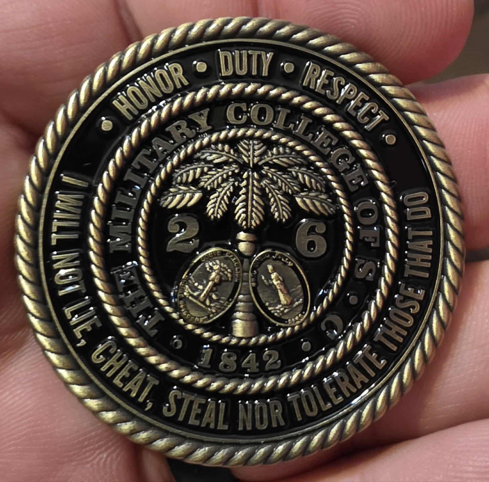 The Citadel Military College Of South Carolina Mike Company Challenge Coin
