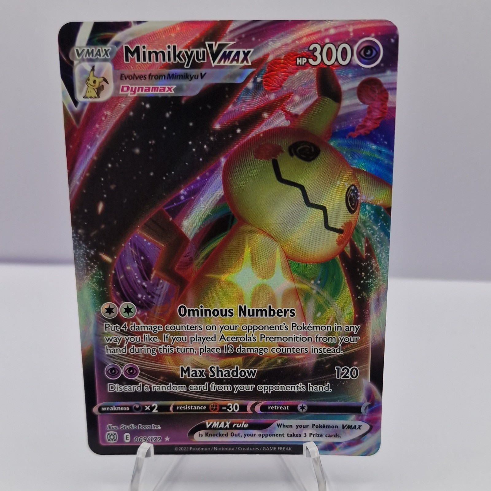 The Pokémon Company Pokémon TCG Mimikyu VMAX Swsh09 069/172 Ultra Rare Holo
