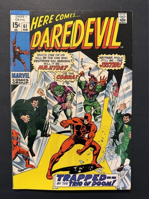 Daredevil #61 1970 Roy Thomas Story Foggy Nelson Karen Page Marvel VF- 7.5 Daredevil #61 1970 Roy Thomas Story Foggy Nelson Karen Page Marvel VF- 7.5