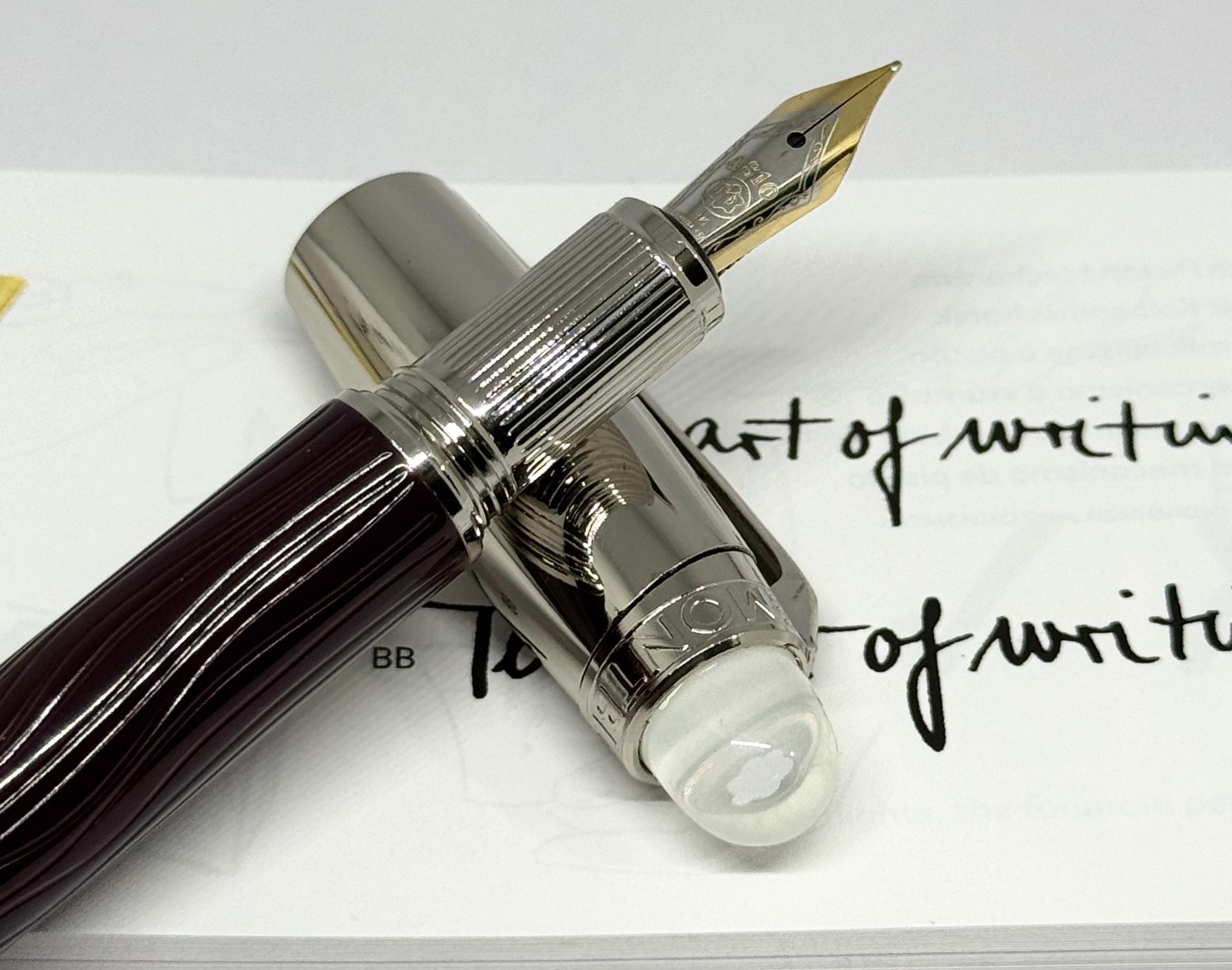 Vintage Montblanc Writers Edition Thomas Mann Fountain Pen Free World Shipping