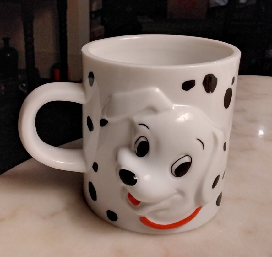 Vintage Disney Ceramic 101 Dalmations Cup Mug Decorative