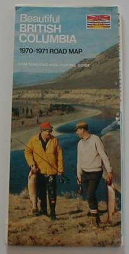 British Columbia. Road Map. (Canada)