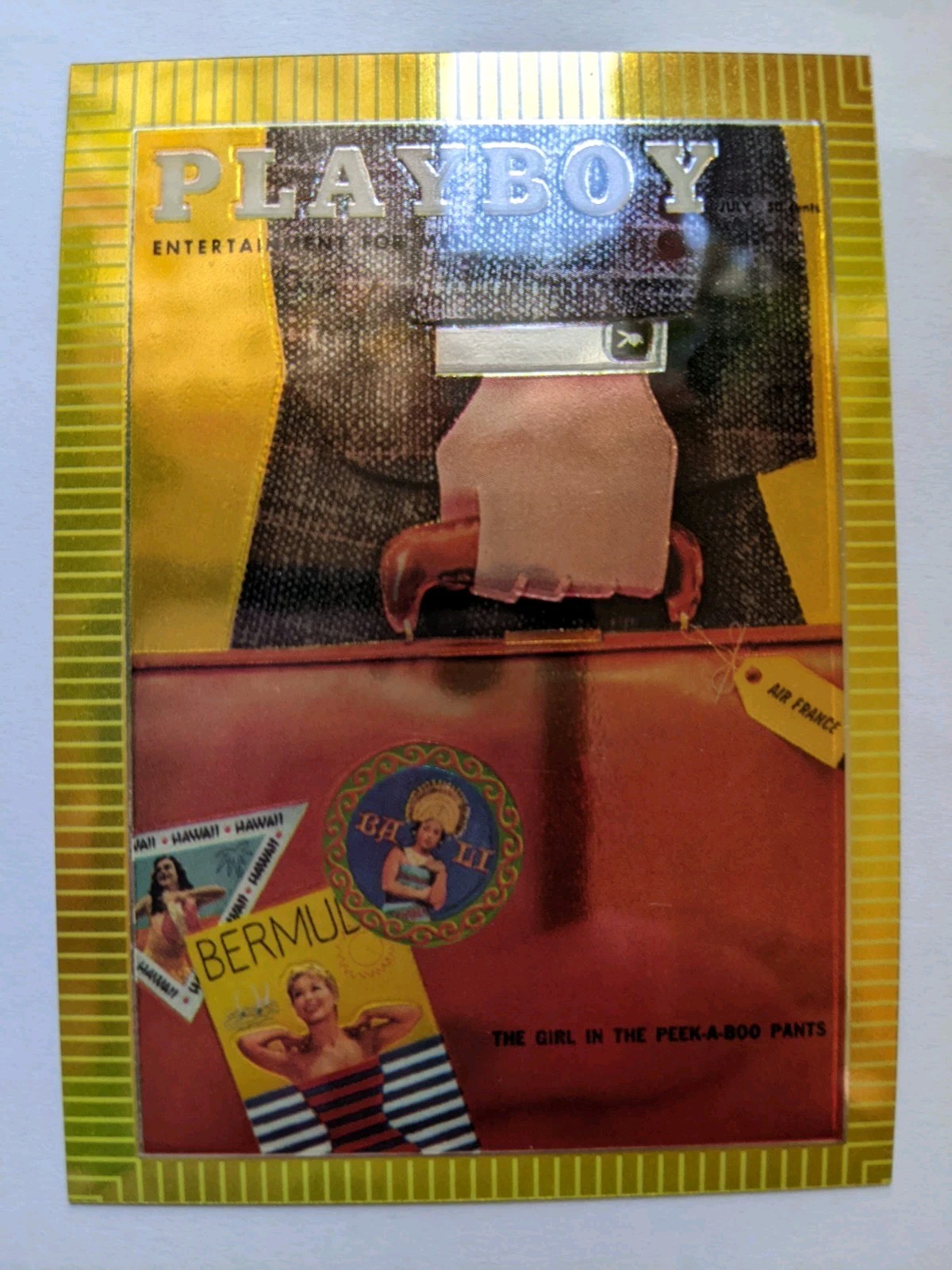 1995 Playboy Chromium Cover Card July 1956 Illustration 5/18 1995 Playboy Chromium Cover Card July 1956 Illustration 5/18