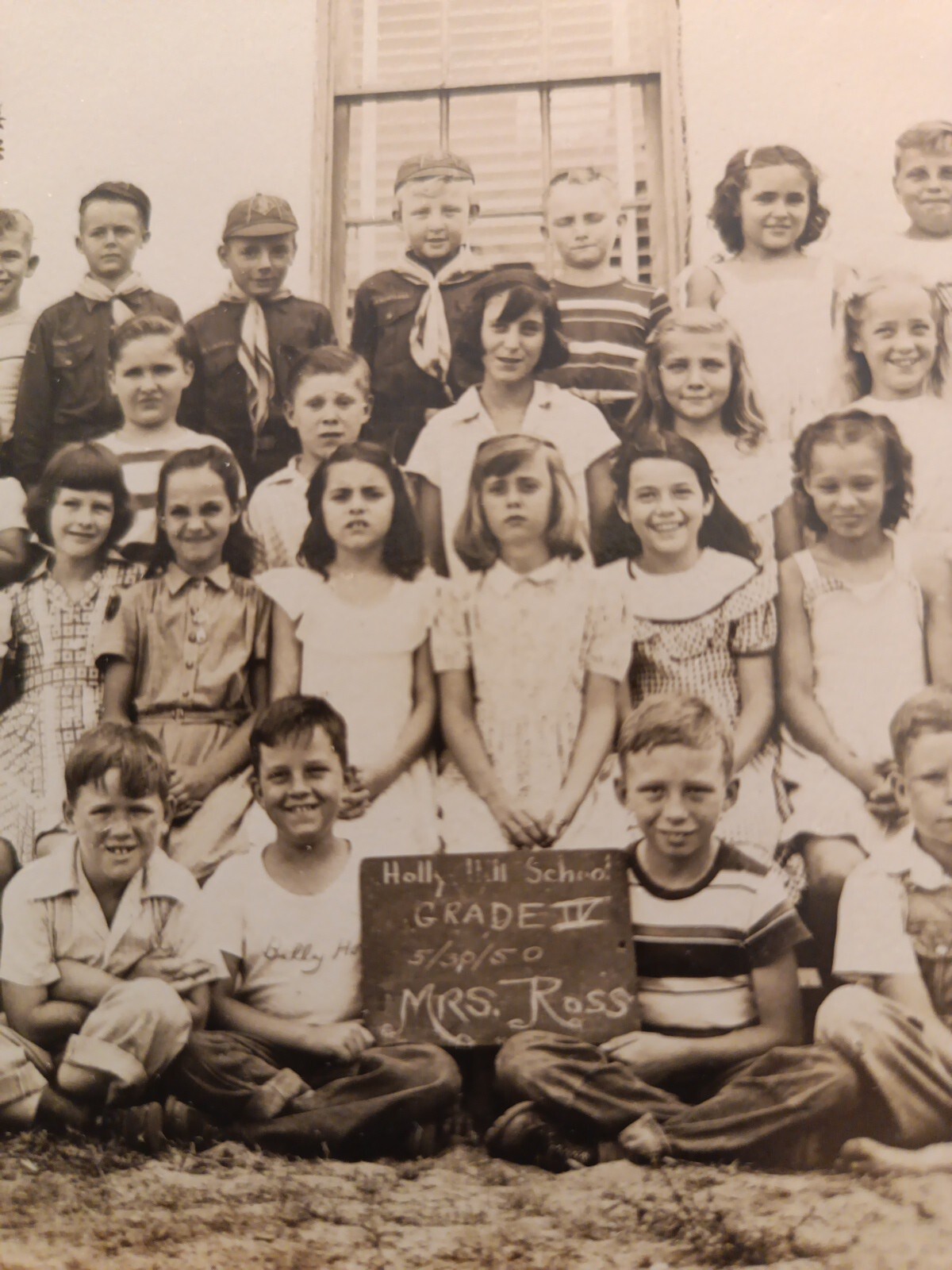 Holly Hill School. Grade 4. Mrs Ross. 1950 Daytona Beach, Florida (A34)