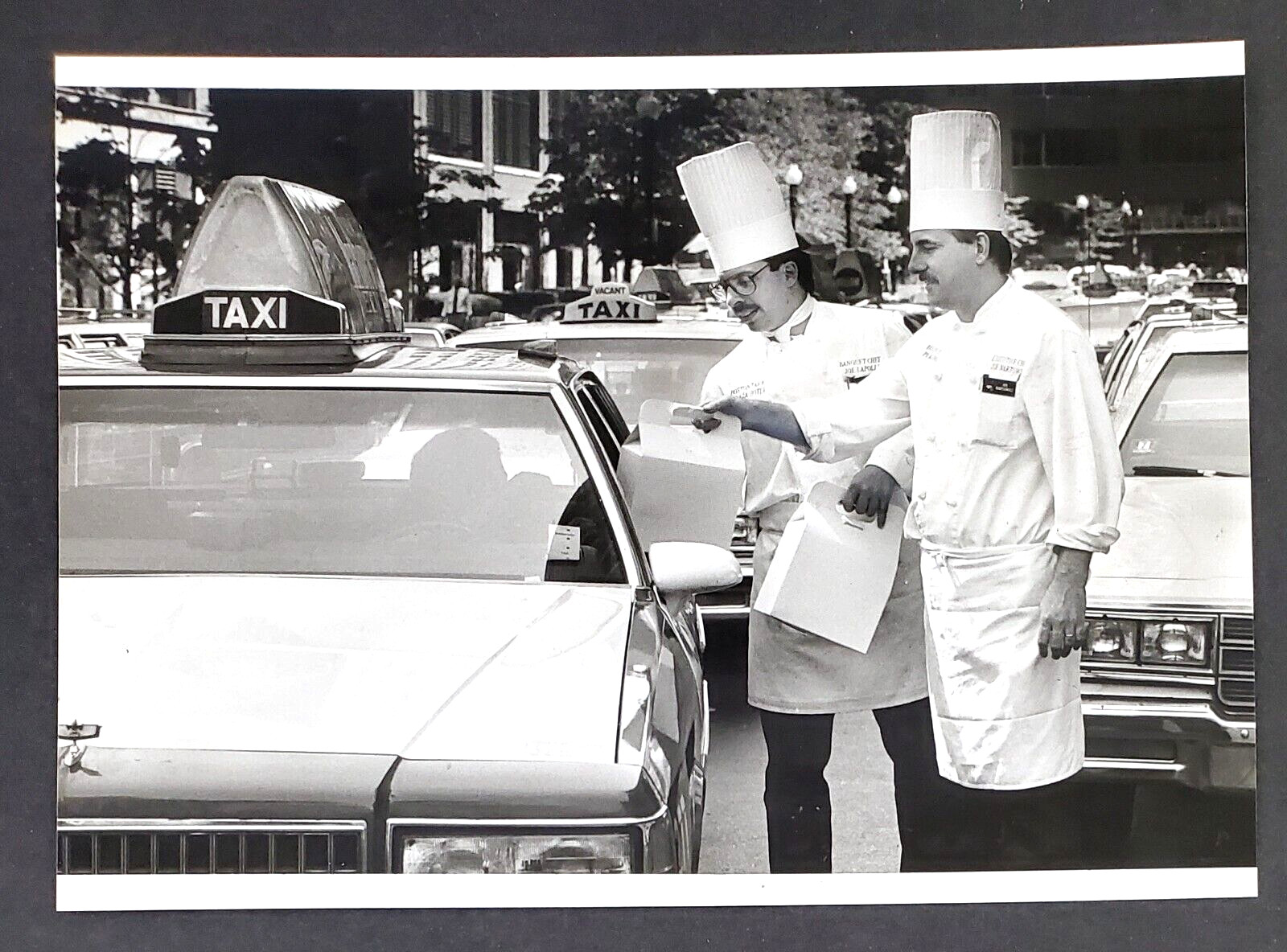 1991 Boston MA Park Plaza Hotel Lunch Cabbies Cab Driver Chef Vtg Press Photo 1991 Boston MA Park Plaza Hotel Lunch Cabbies Cab Driver Chef Vtg Press Photo