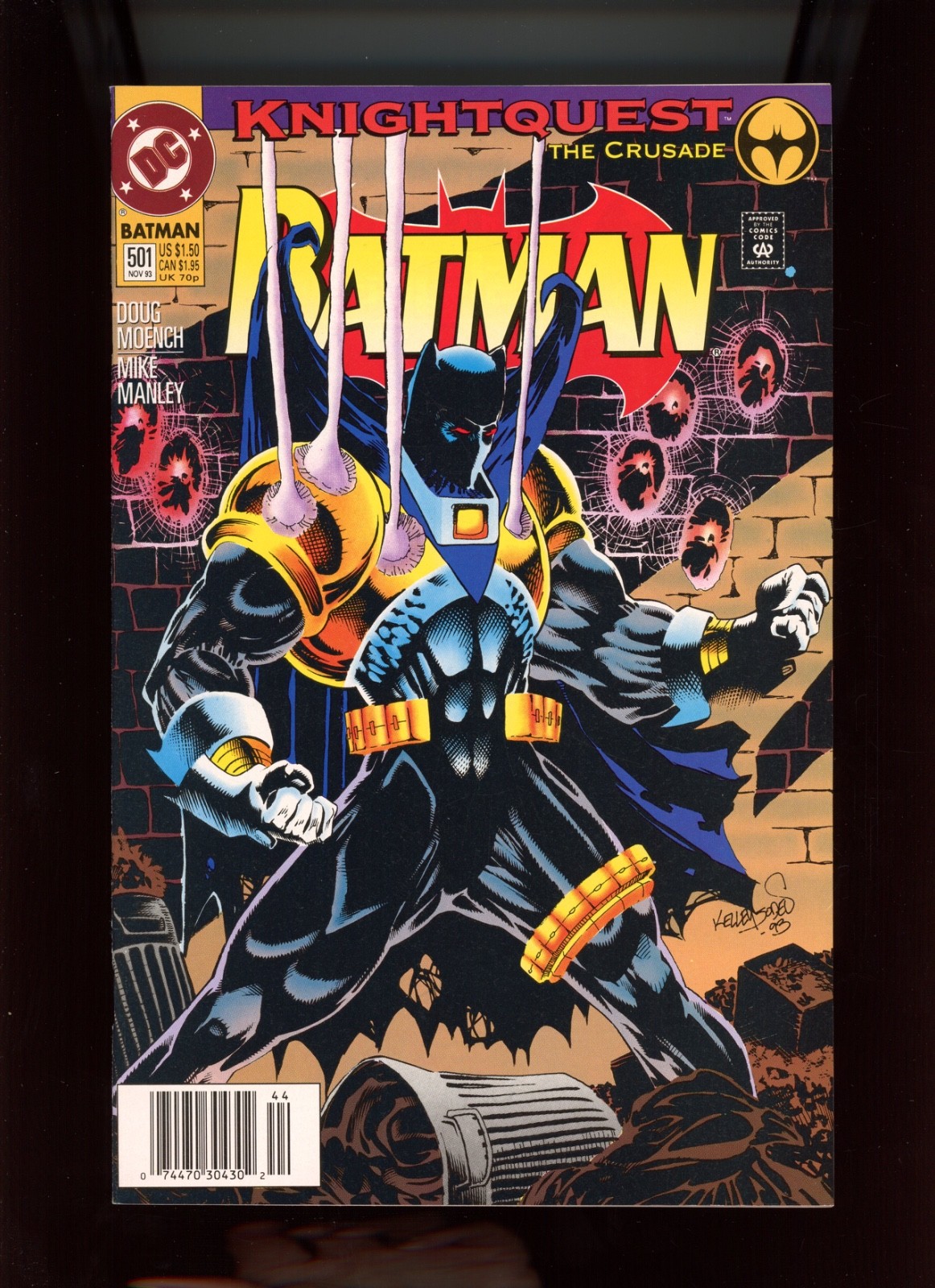 1993 DC Comics, Batman #501, Knightquest Part 5, Newsstand edition, NM, BX51 1993 DC Comics, Batman #501, Knightquest Part 5, Newsstand edition, NM, BX51