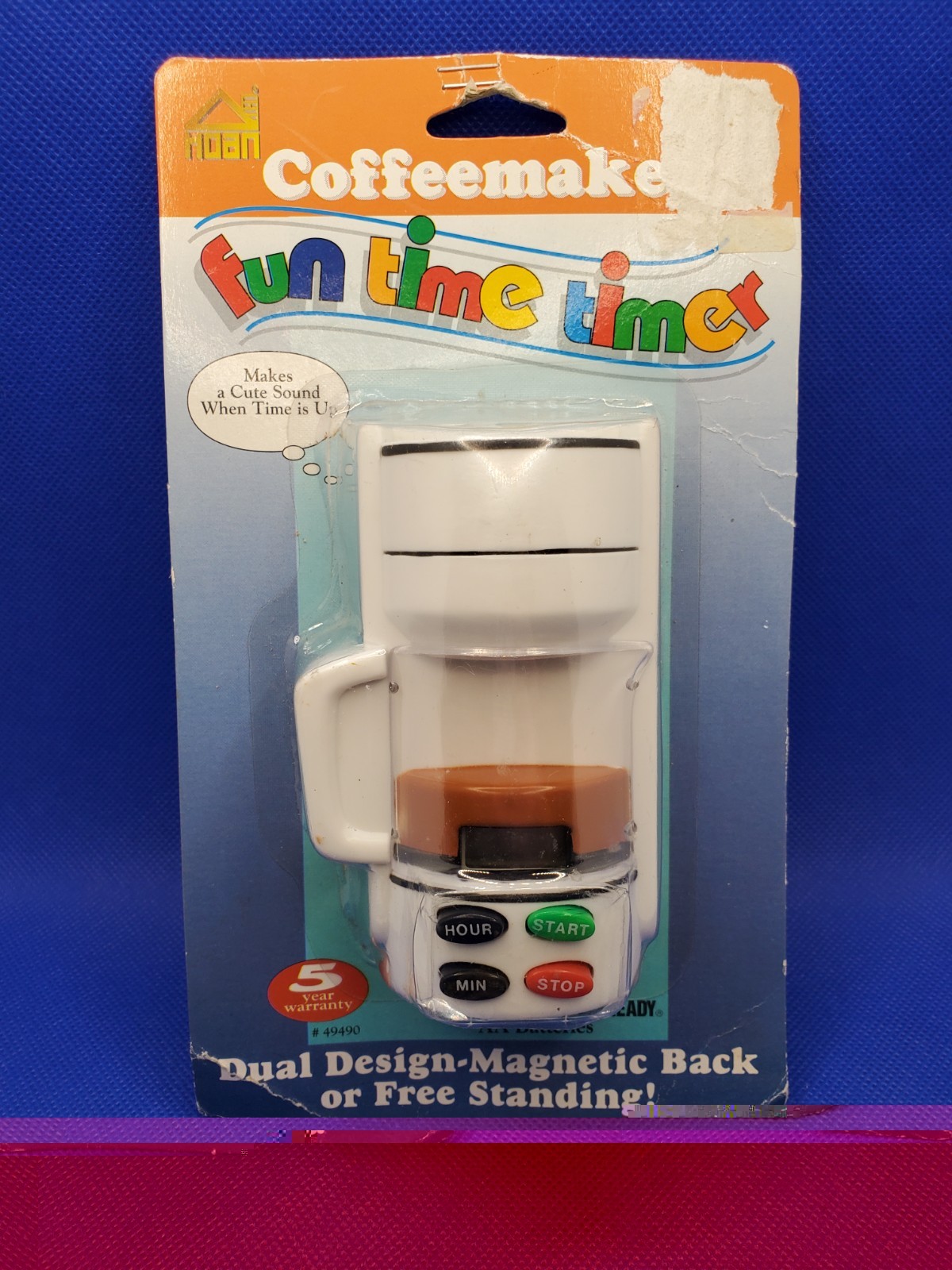 Vintage Hoan Coffee Maker Fun Time Timer with Magnetic Back and Free Standing Vintage Hoan Coffee Maker Fun Time Timer with Magnetic Back and Free Standing