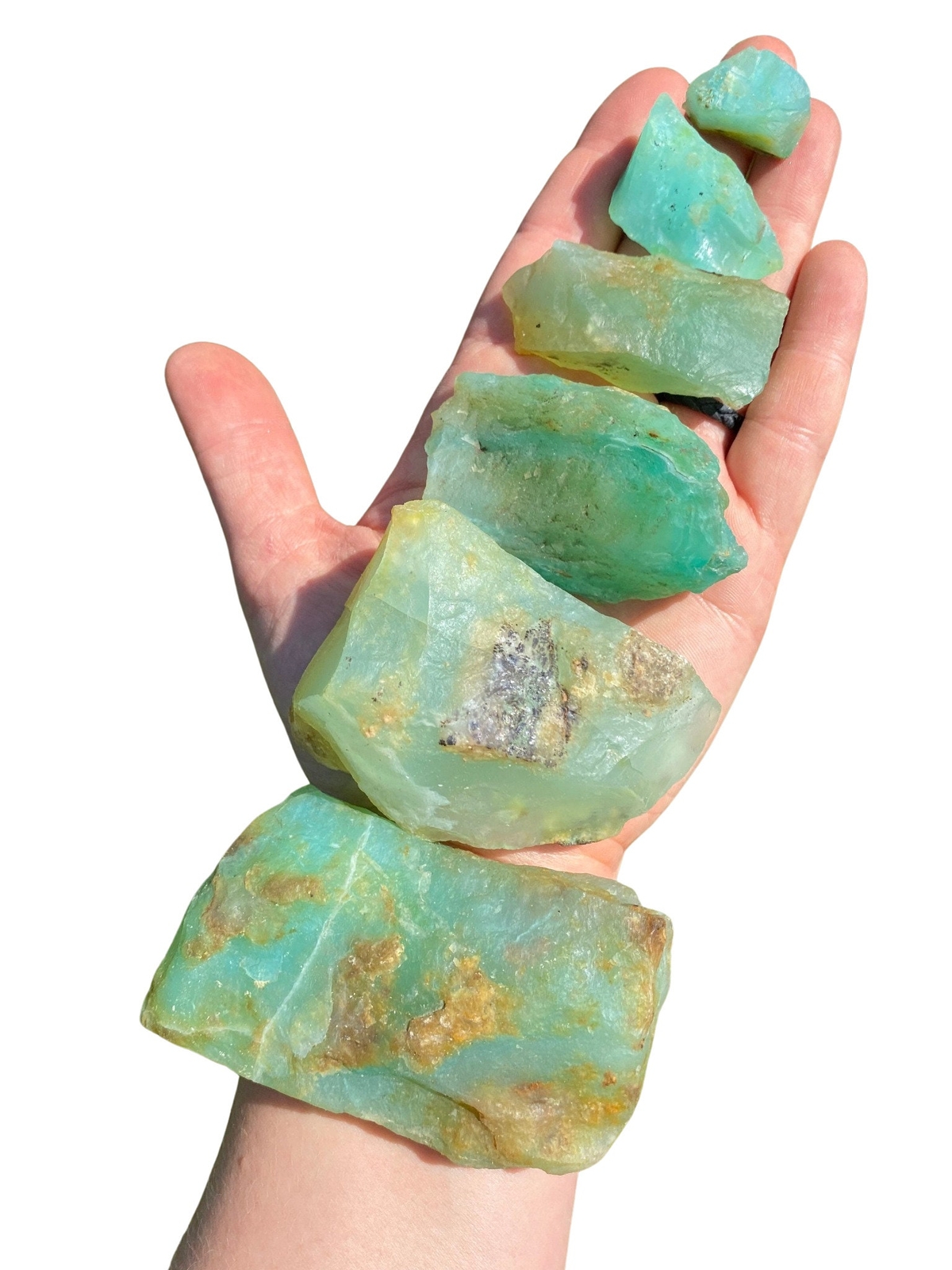 Raw Blue Andean Opal Stone (0.5 Raw Blue Andean Opal Stone (0.5