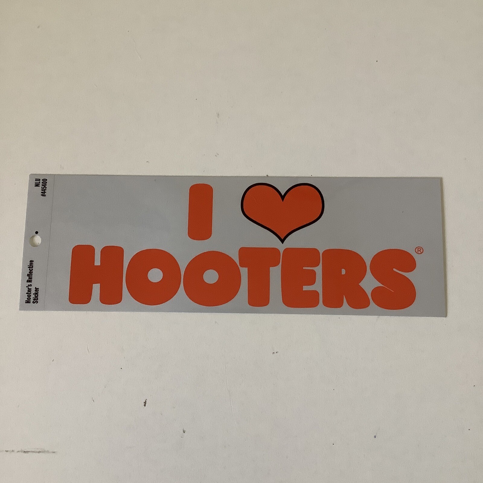 I Heart Hooters I Love Hooters Reflective Bumper Sticker I Heart Hooters I Love Hooters Reflective Bumper Sticker