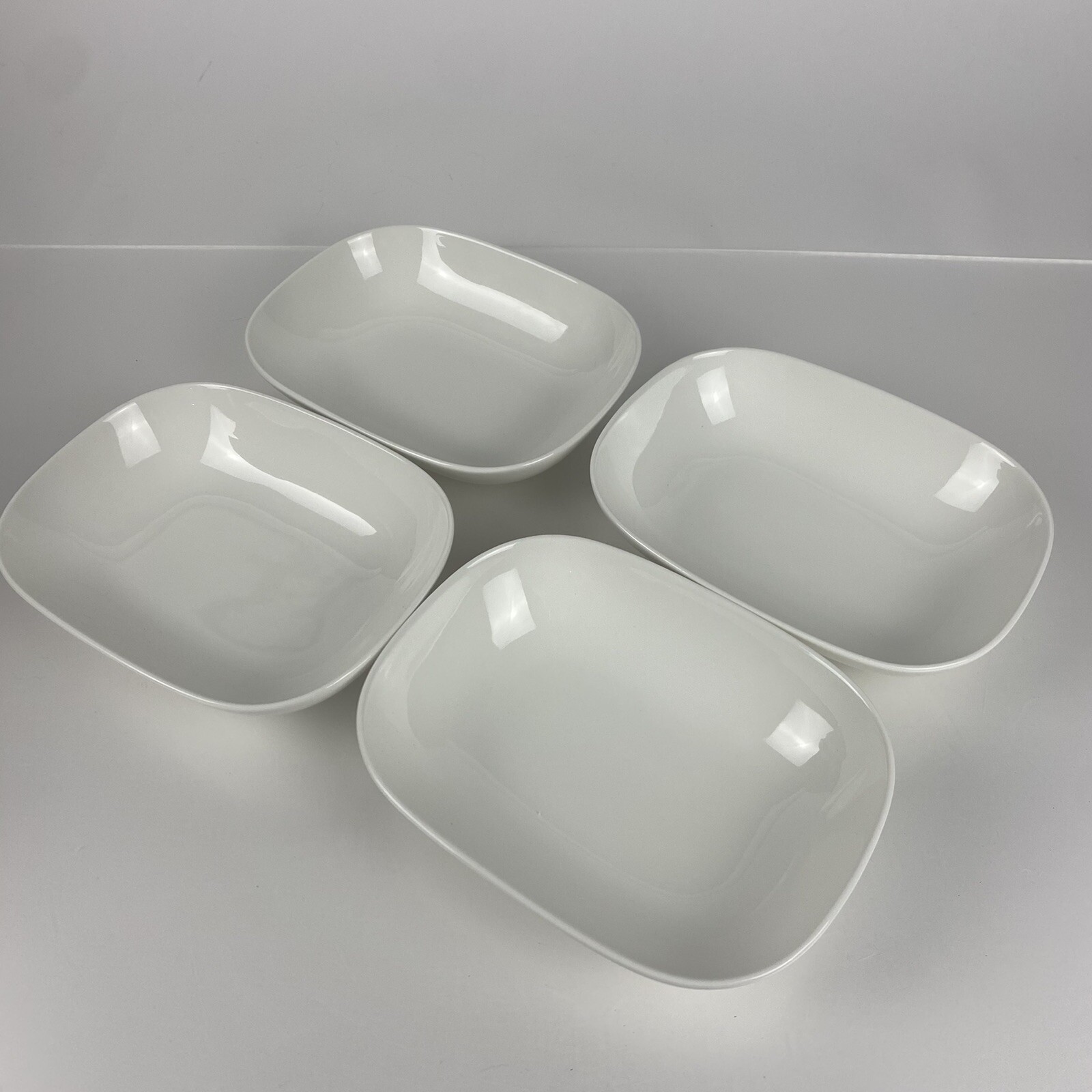 4 New Extra Large White Ceramic Bowl - Alessi For Delta  - 8\