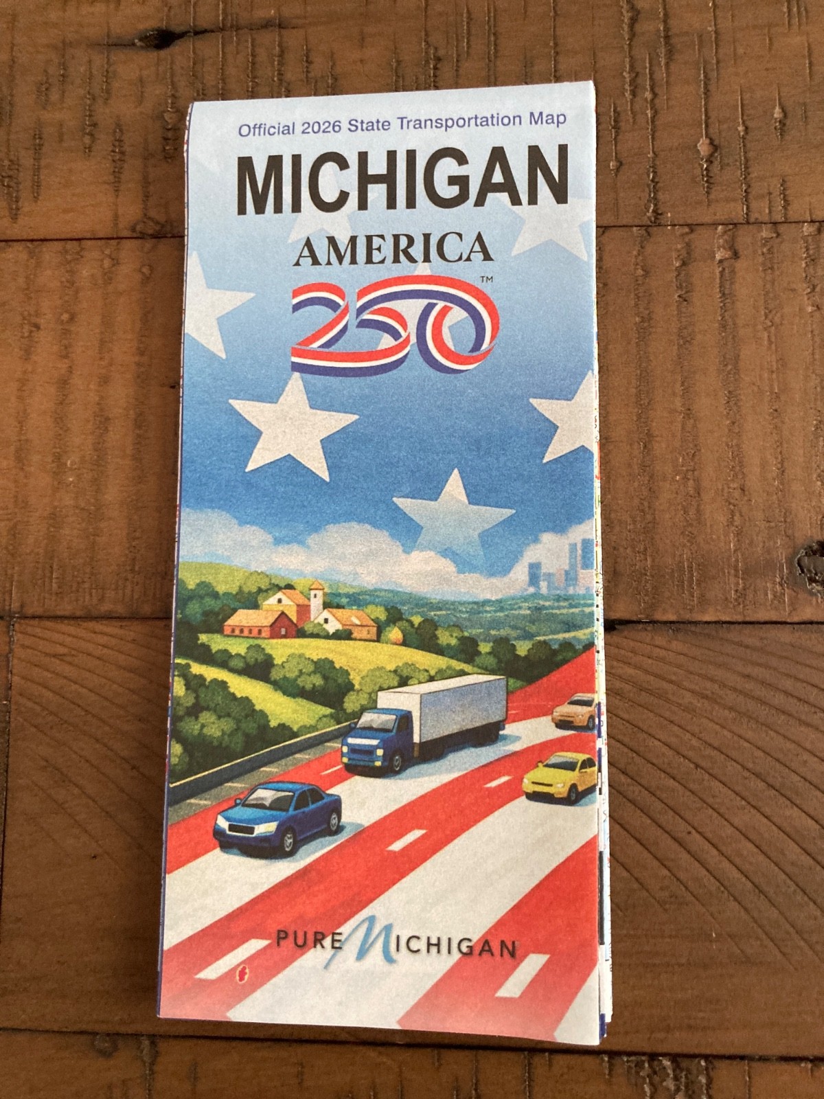 2026 Michigan Official State Transportation Map America 250 Pure Michigan. 