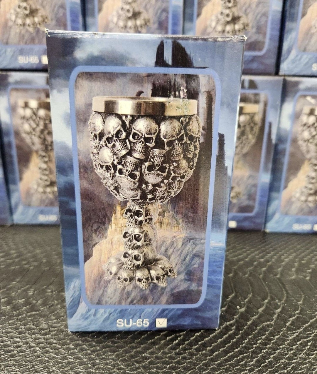 Gothic Skull Goblet Goth Skeleton Fantasy Chalice Resin Wine Glass Halloween Gothic Skull Goblet Goth Skeleton Fantasy Chalice Resin Wine Glass Halloween
