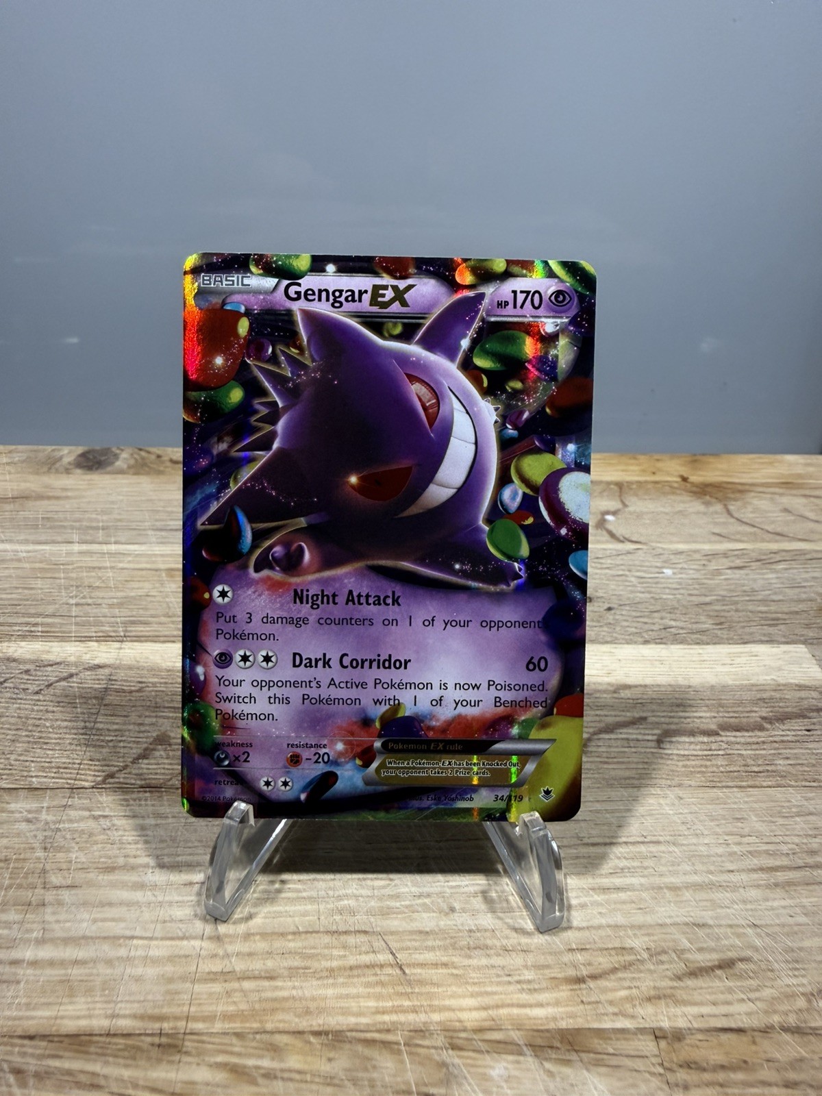Gengar EX 34/119 - Phantom Forces - XY 2014 - Pokemon TCG - NM Gengar EX 34/119 - Phantom Forces - XY 2014 - Pokemon TCG - NM