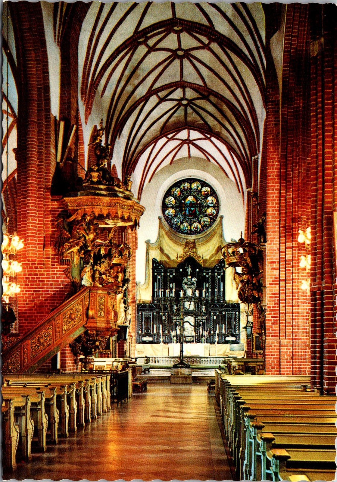 Stockholm Storkyrkan Altar Interior Sweden Vintage Postcard 4P23-20 Stockholm Storkyrkan Altar Interior Sweden Vintage Postcard 4P23-20
