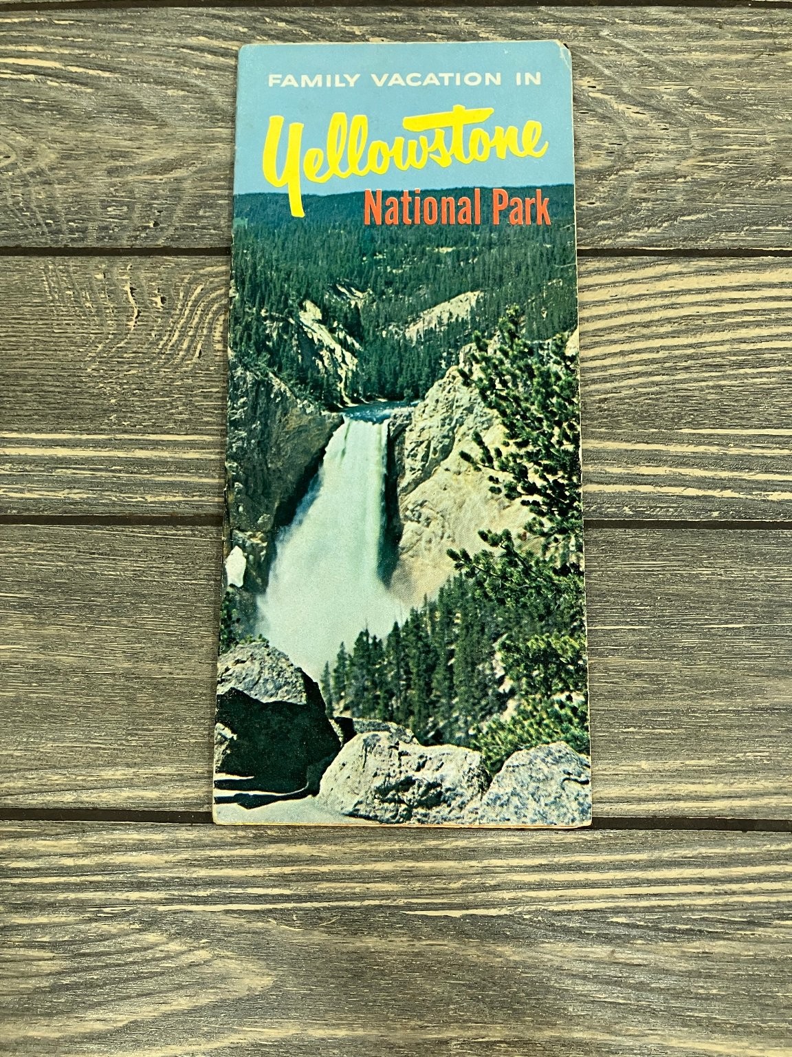 Vintage Yellowstone National Park Brochure Travel Souvenir Ephemera Wyoming