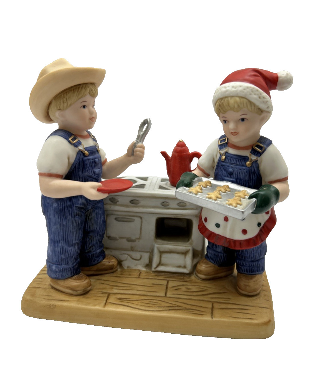 Denim Days Cookies for Santa 2006 Homco Figurine Debbie & Danny #59177-06 Rare * Denim Days Cookies for Santa 2006 Homco Figurine Debbie & Danny #59177-06 Rare *