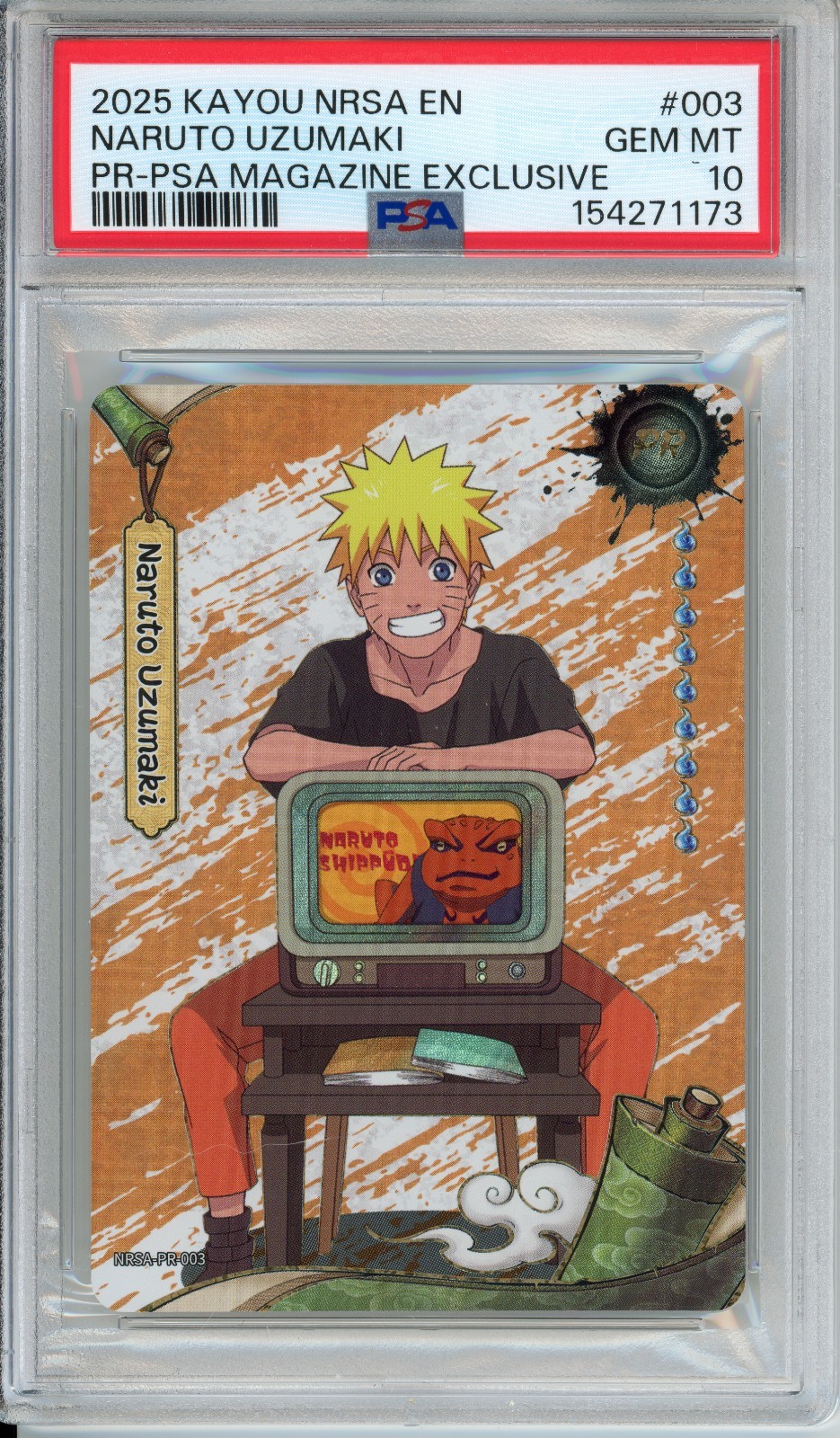 PSA 10 2025 PSA MAGAZINE EXCLUSIVE #003 NARUTO UZUMAKI