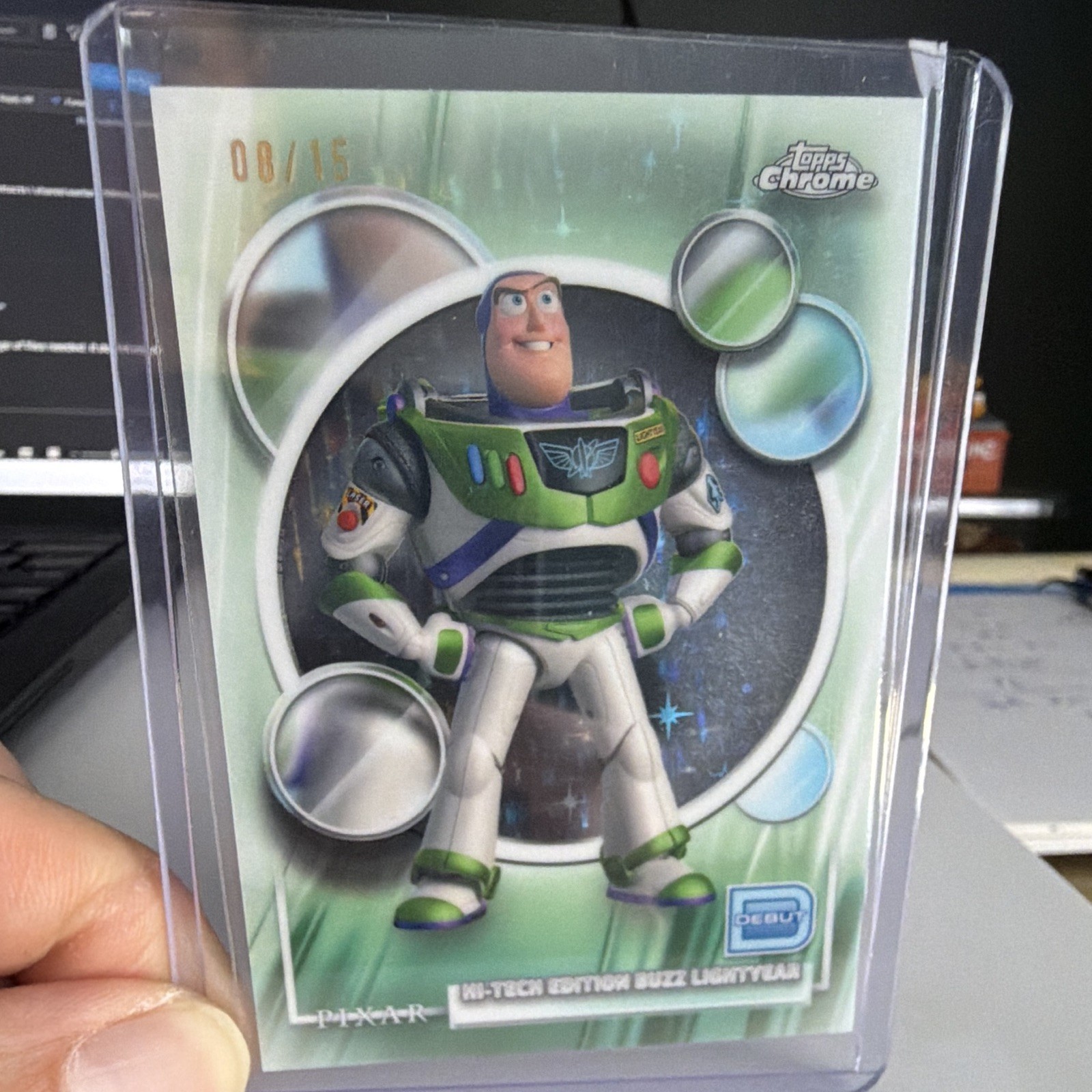 Topps 2026 Topps Chrome Pixar Hi-Tech Edition Buzz Lightyear #200 08/15