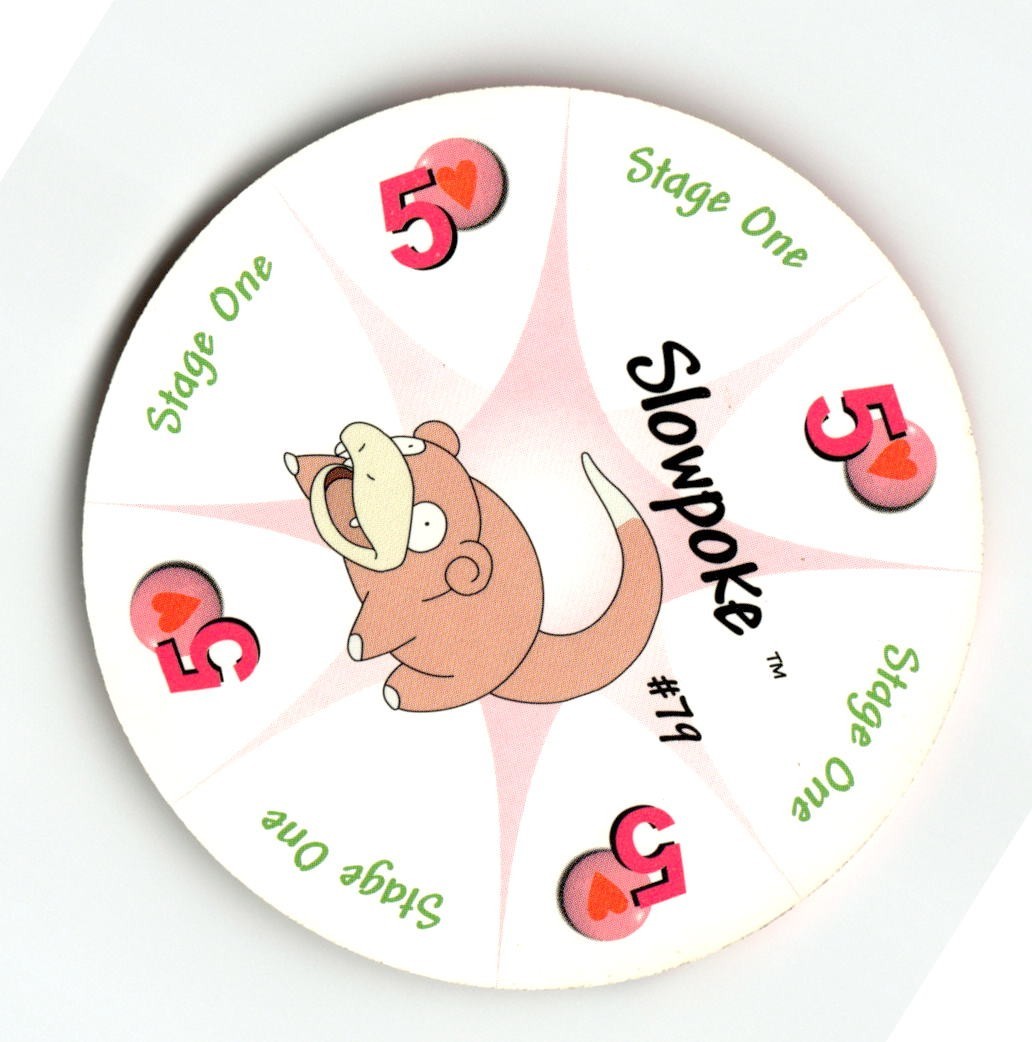 Vintage Pokémon Card Circle: 5 Slowpoke #79  (c) 1999