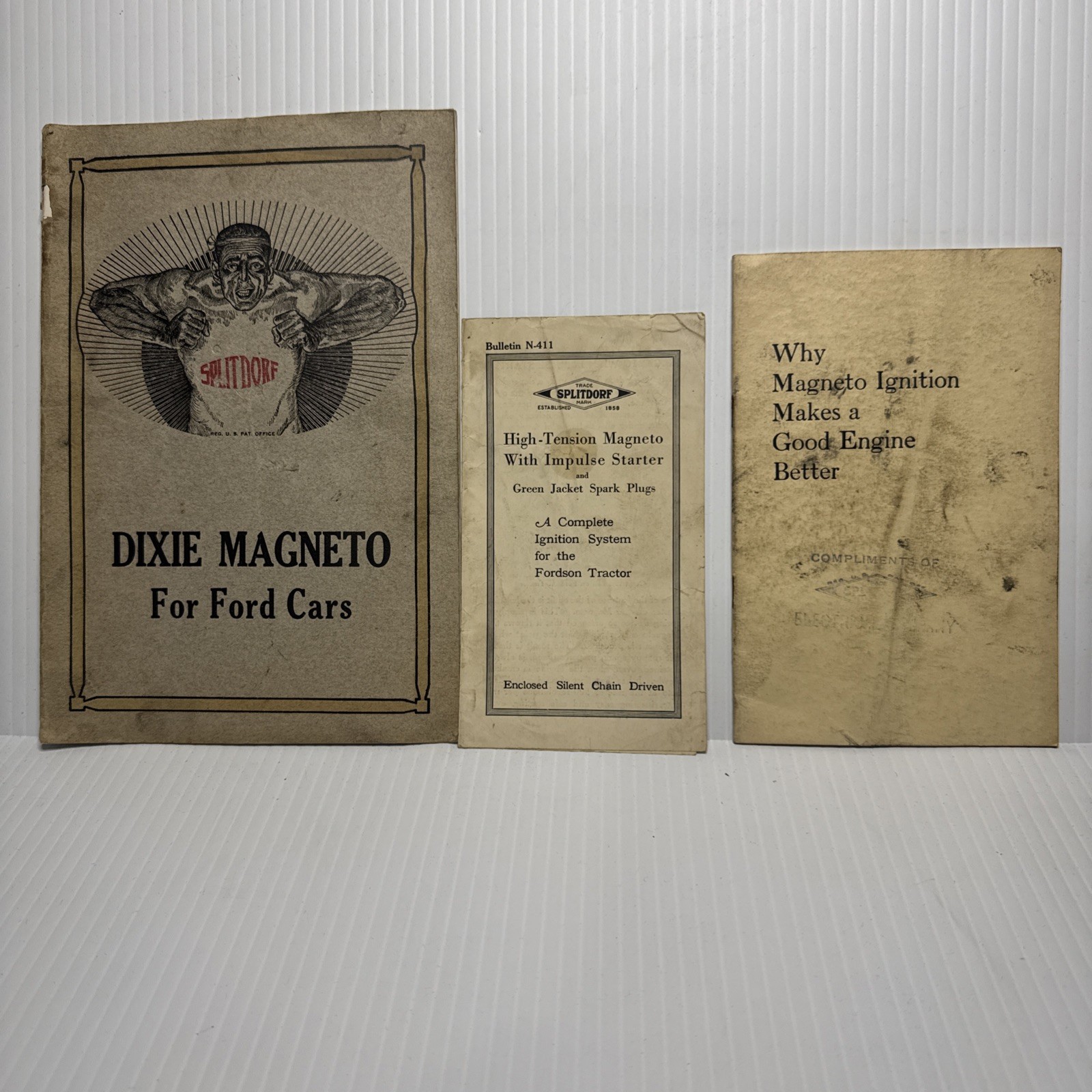1915-20 Dixie Magneto Installation & Op. Instructions +  Flyer C.F. Splitdorf,