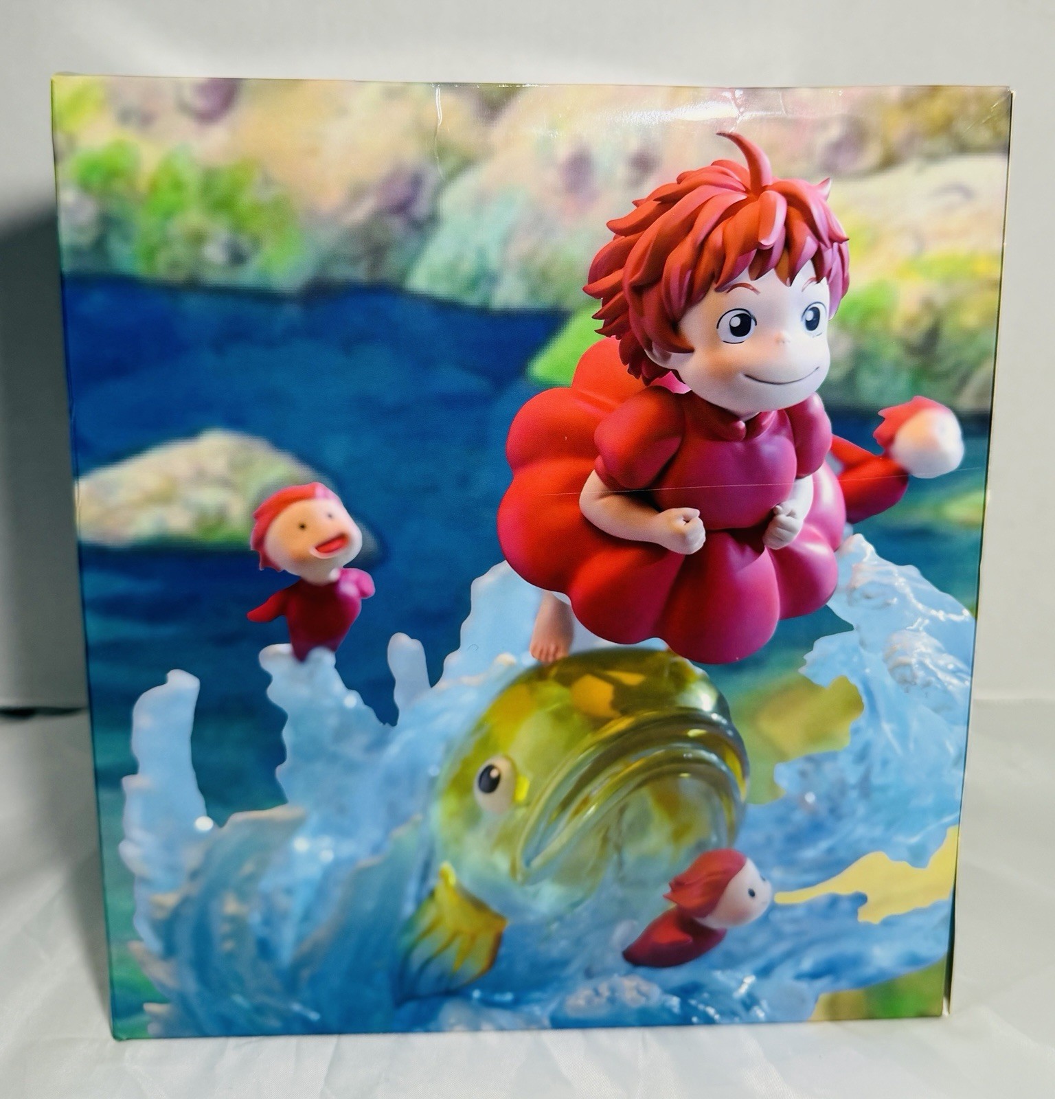 Ponyo on the Cliff by the Sea Resin Statue GK Anime Garage Kit Display Figure