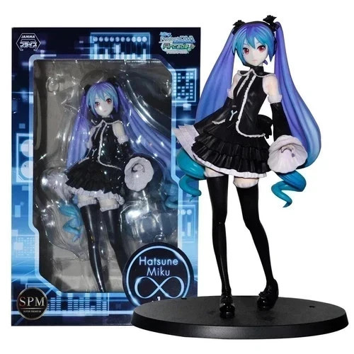 Hatsune Miku Project DIVA Future Tone Black Dress 17cm Anime Figure Toy No Box Hatsune Miku Project DIVA Future Tone Black Dress 17cm Anime Figure Toy No Box