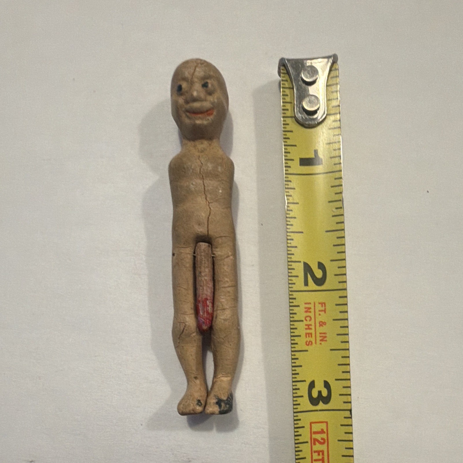 Vintage Plastic Mechanical Novelty Trick Figure Adult Gag Gift 3” Vintage Plastic Mechanical Novelty Trick Figure Adult Gag Gift 3”